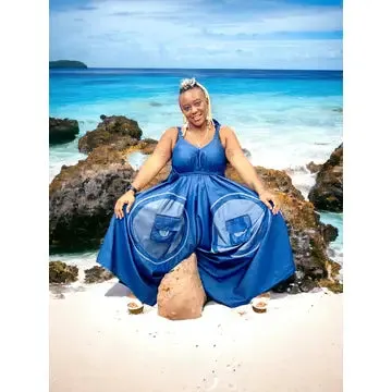 My Time Denim Romper (Available in Blue or Black)