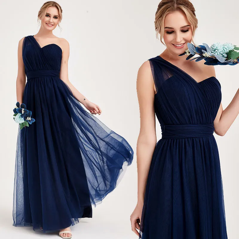 Navy Blue MULTI WAY Sweetheart Tulle Bridesmaid Dress