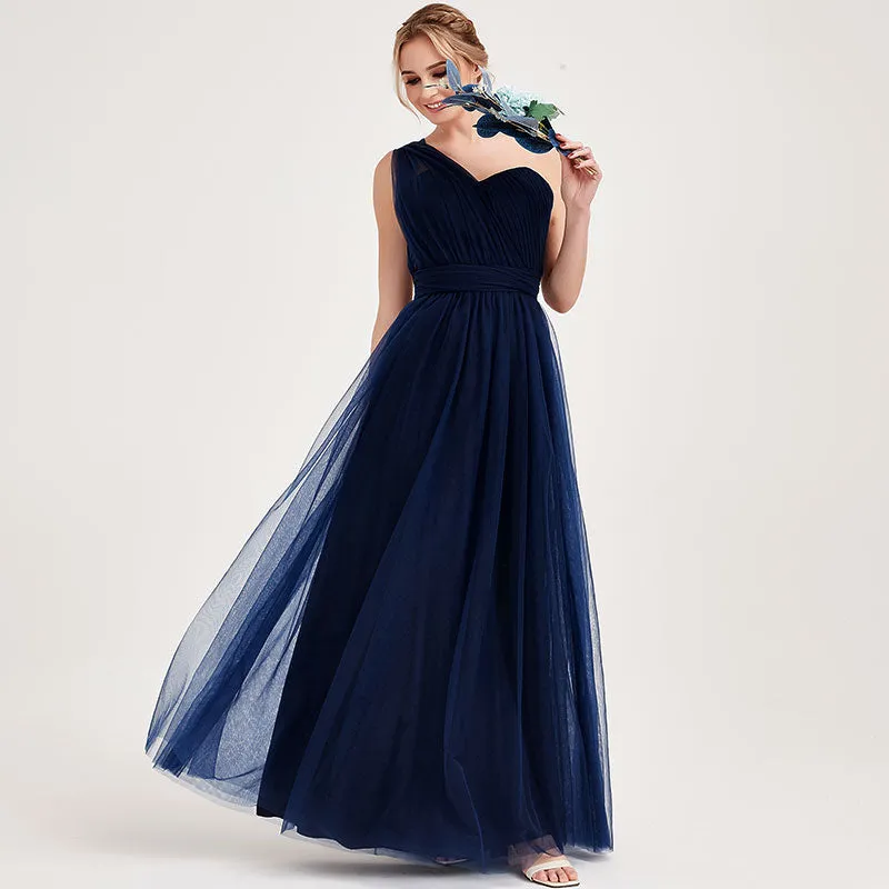 Navy Blue MULTI WAY Sweetheart Tulle Bridesmaid Dress