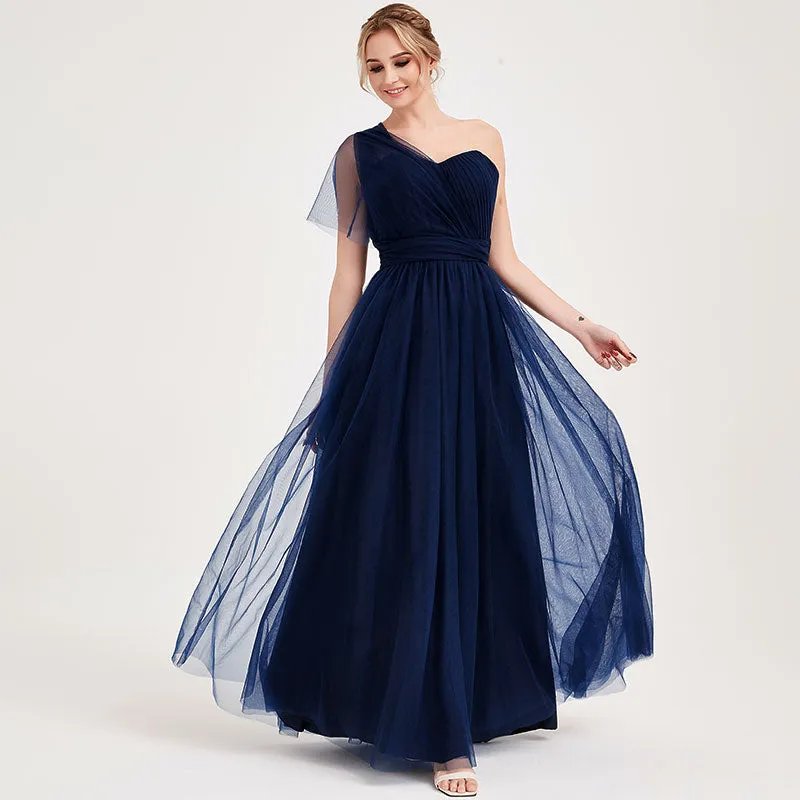 Navy Blue MULTI WAY Sweetheart Tulle Bridesmaid Dress