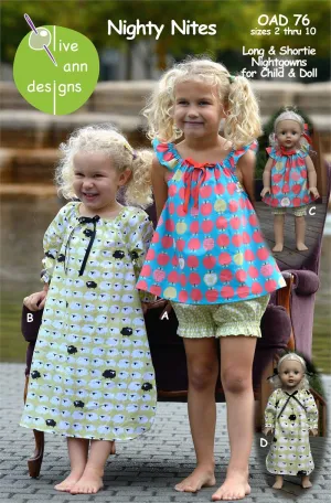 Nighty Nites Nightgowns by Olive Ann Designs