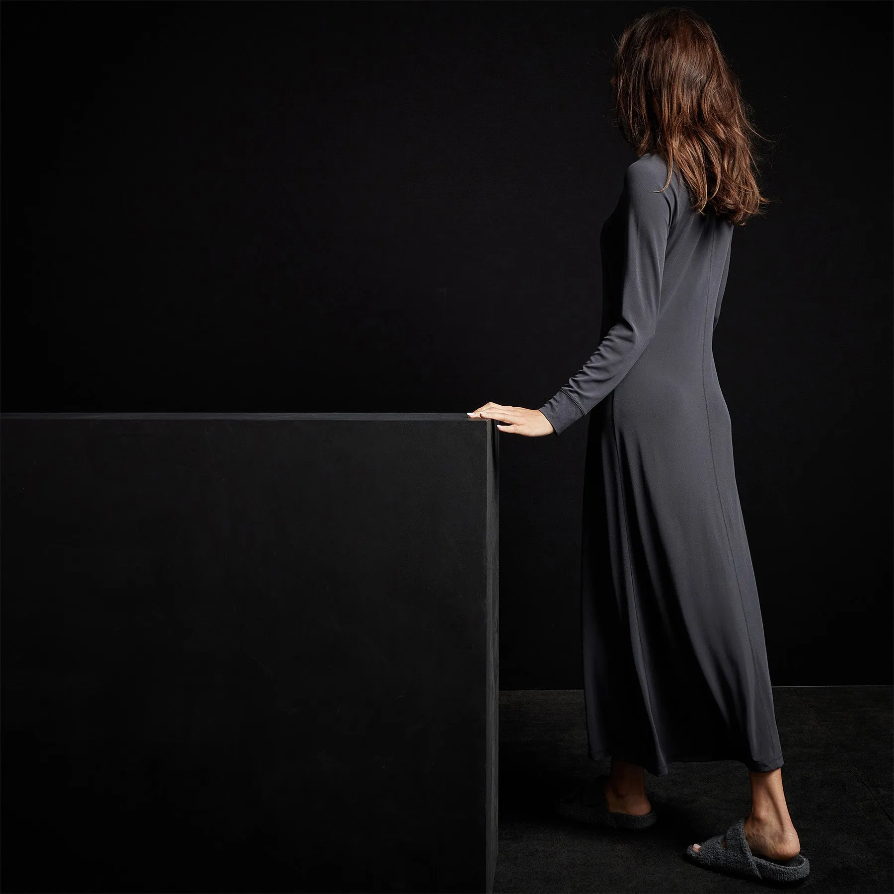 Open Seam Raglan Dress - Magma