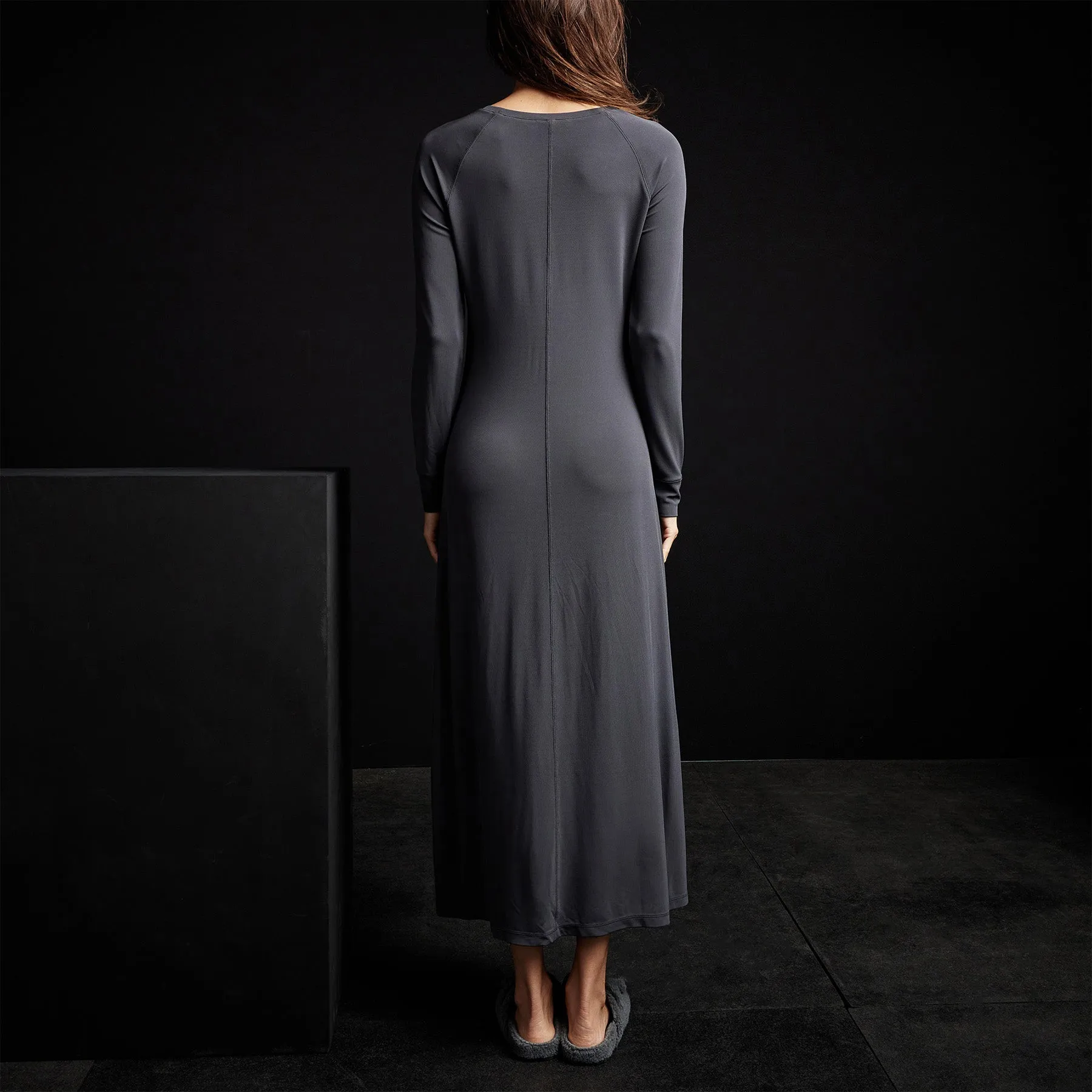 Open Seam Raglan Dress - Magma
