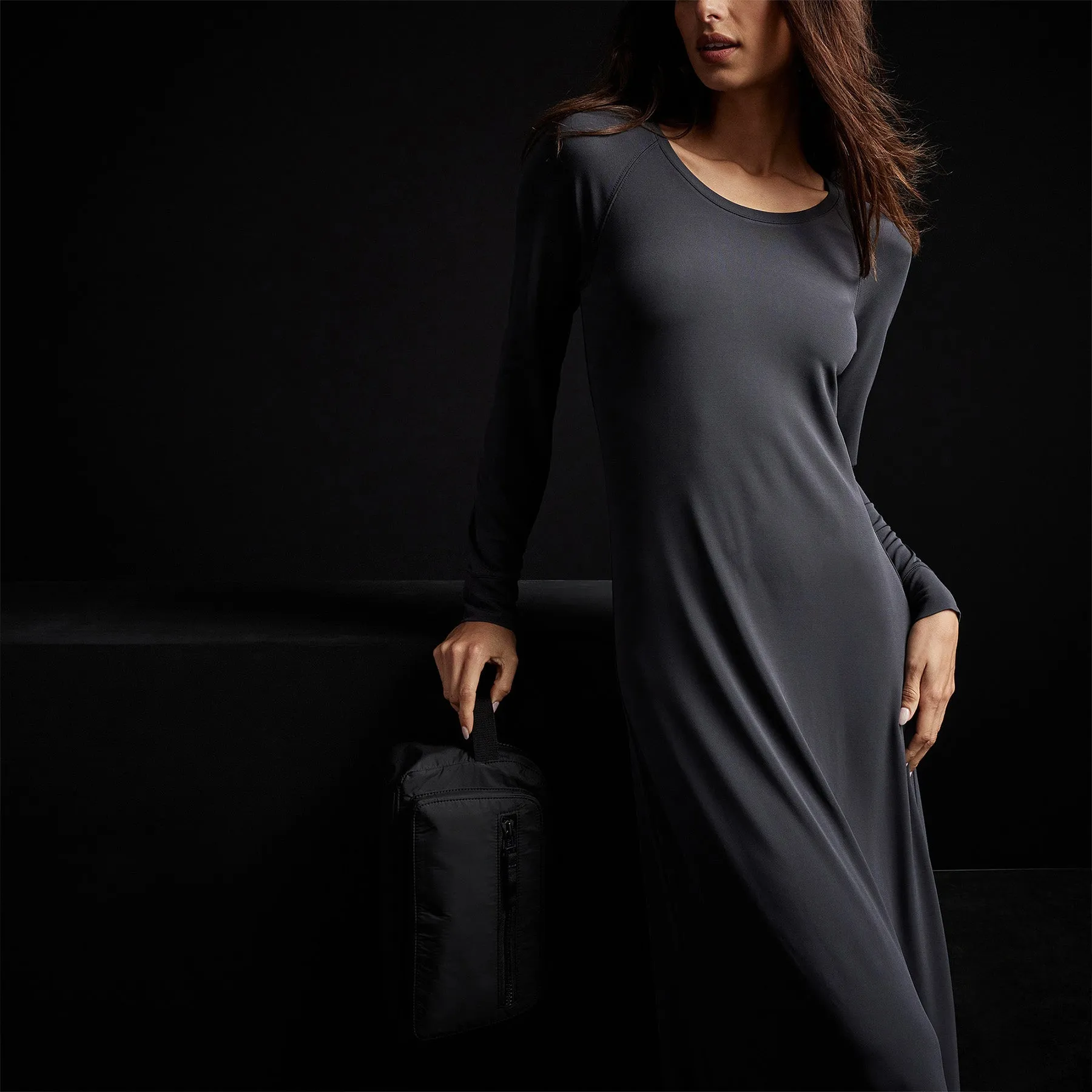 Open Seam Raglan Dress - Magma