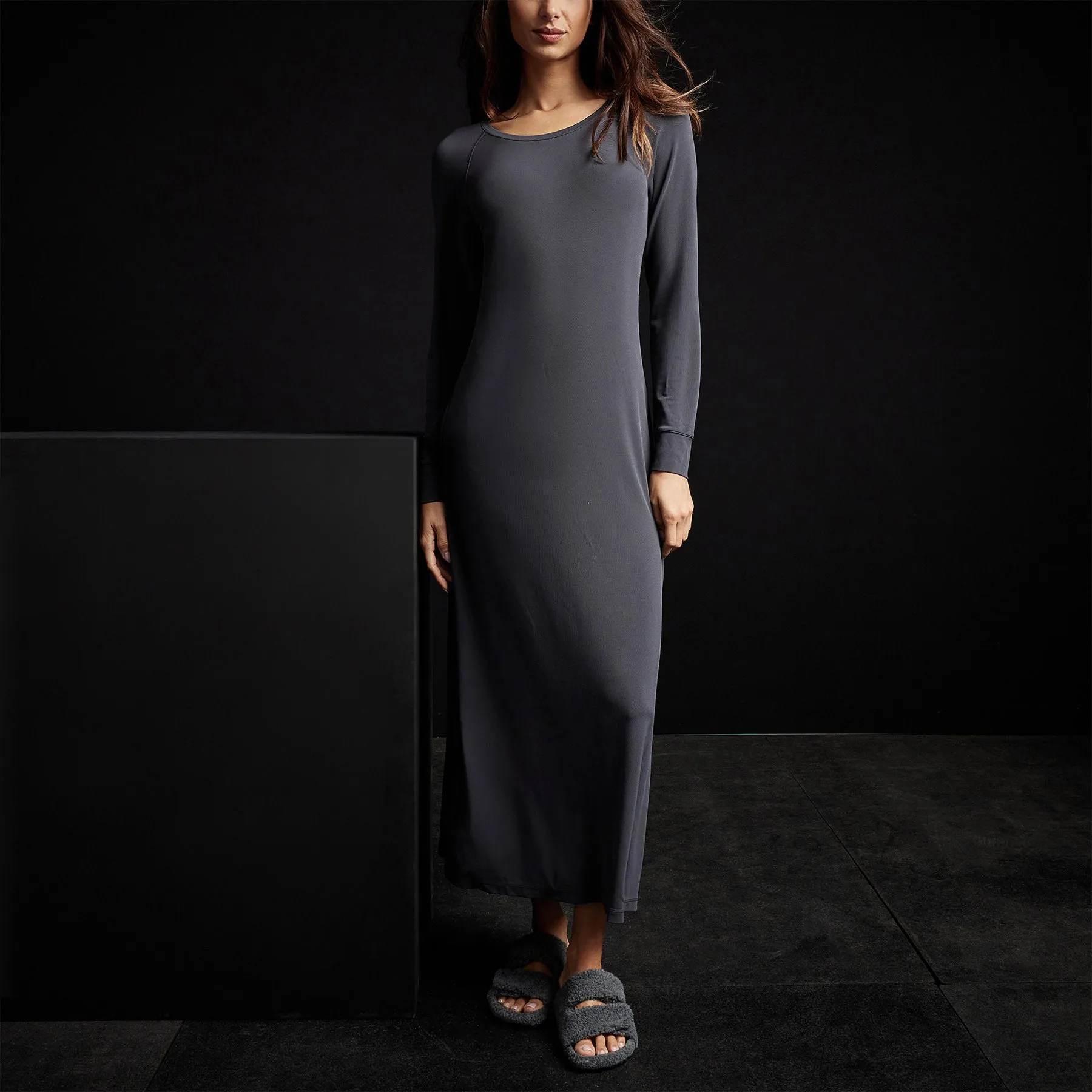 Open Seam Raglan Dress - Magma