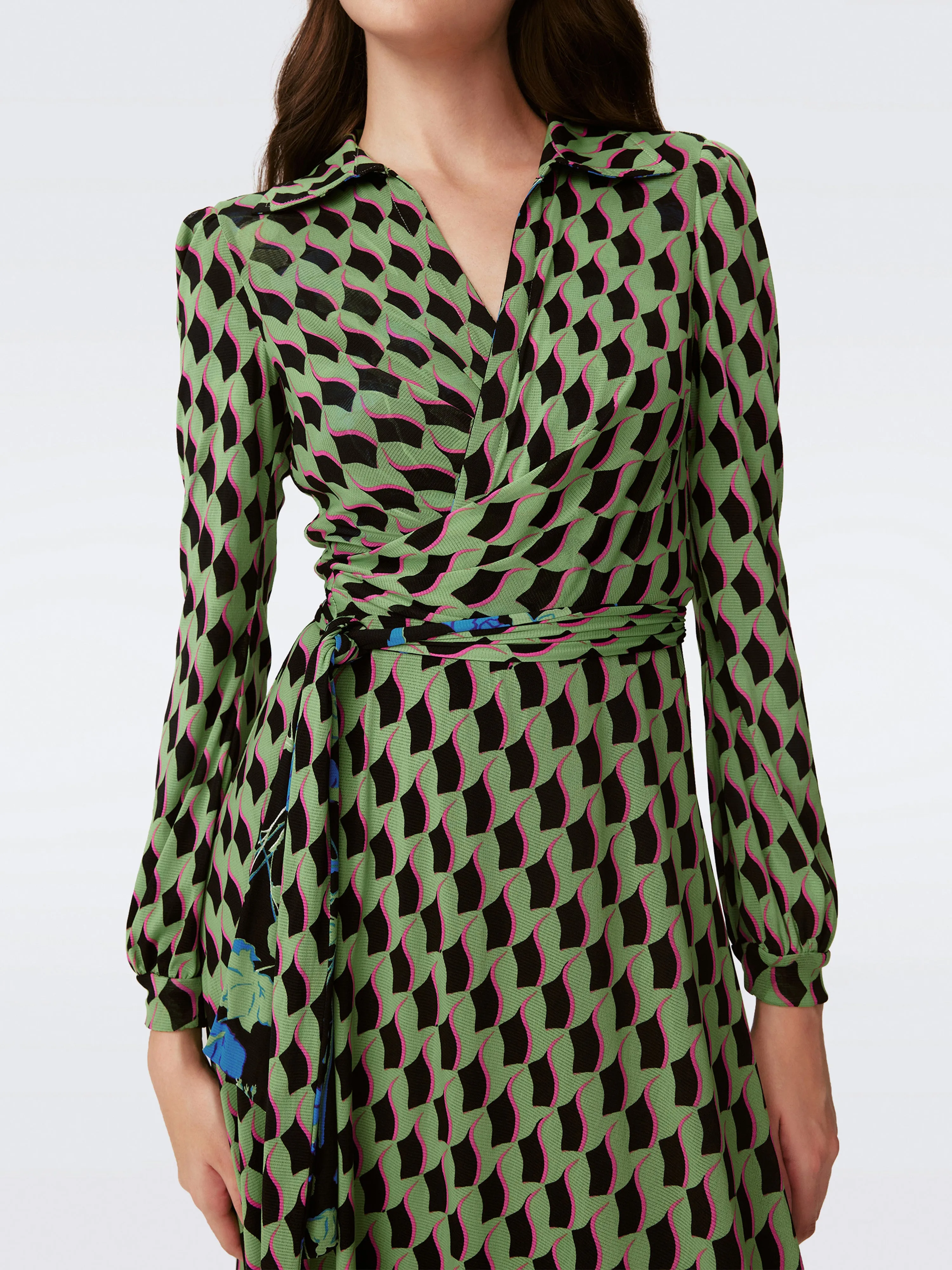 Phoenix Reversible Mesh Wrap Dress