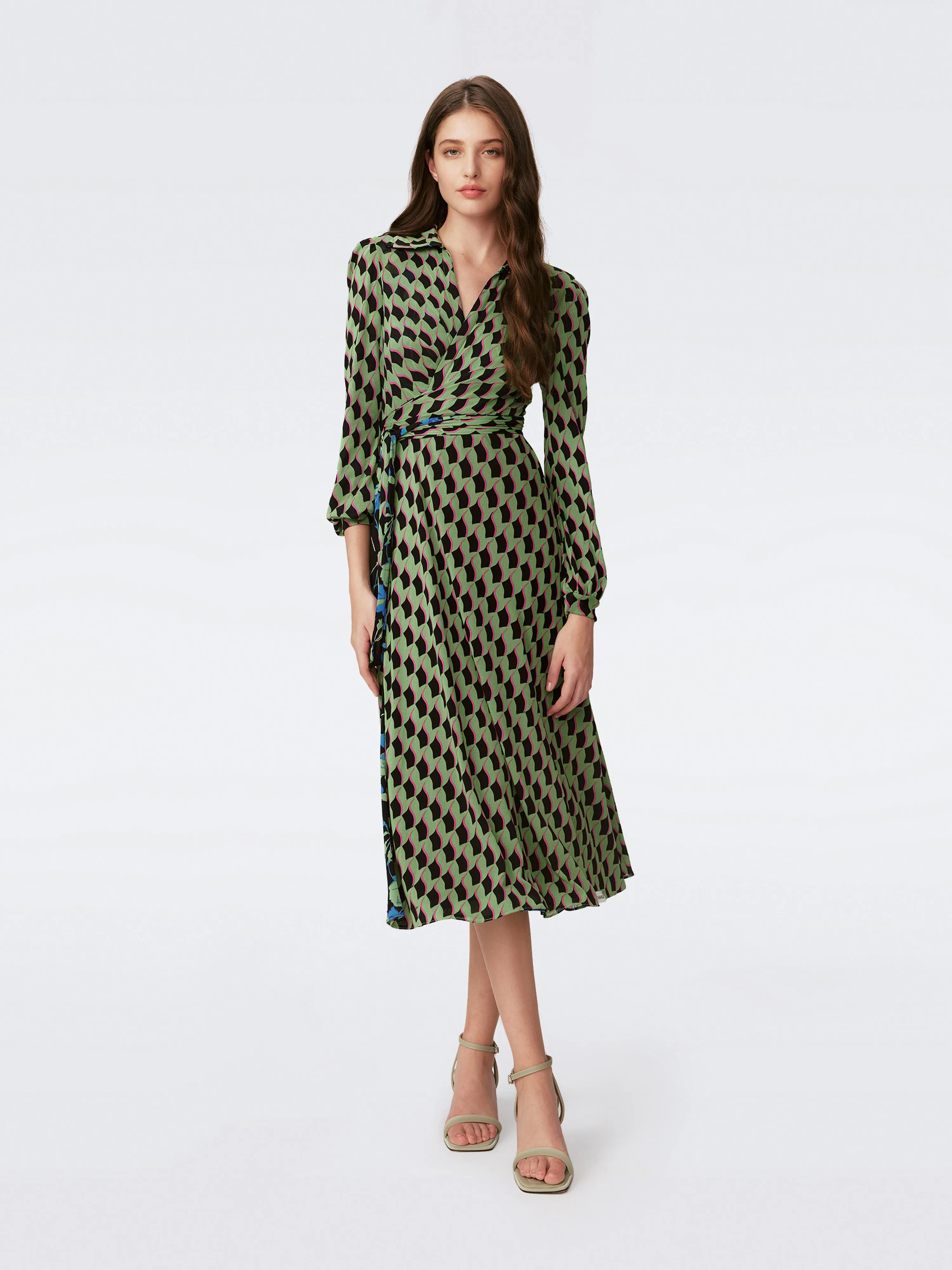 Phoenix Reversible Mesh Wrap Dress