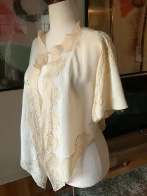 Pure Silk Bed Jacket - Rare - 20s - 20O