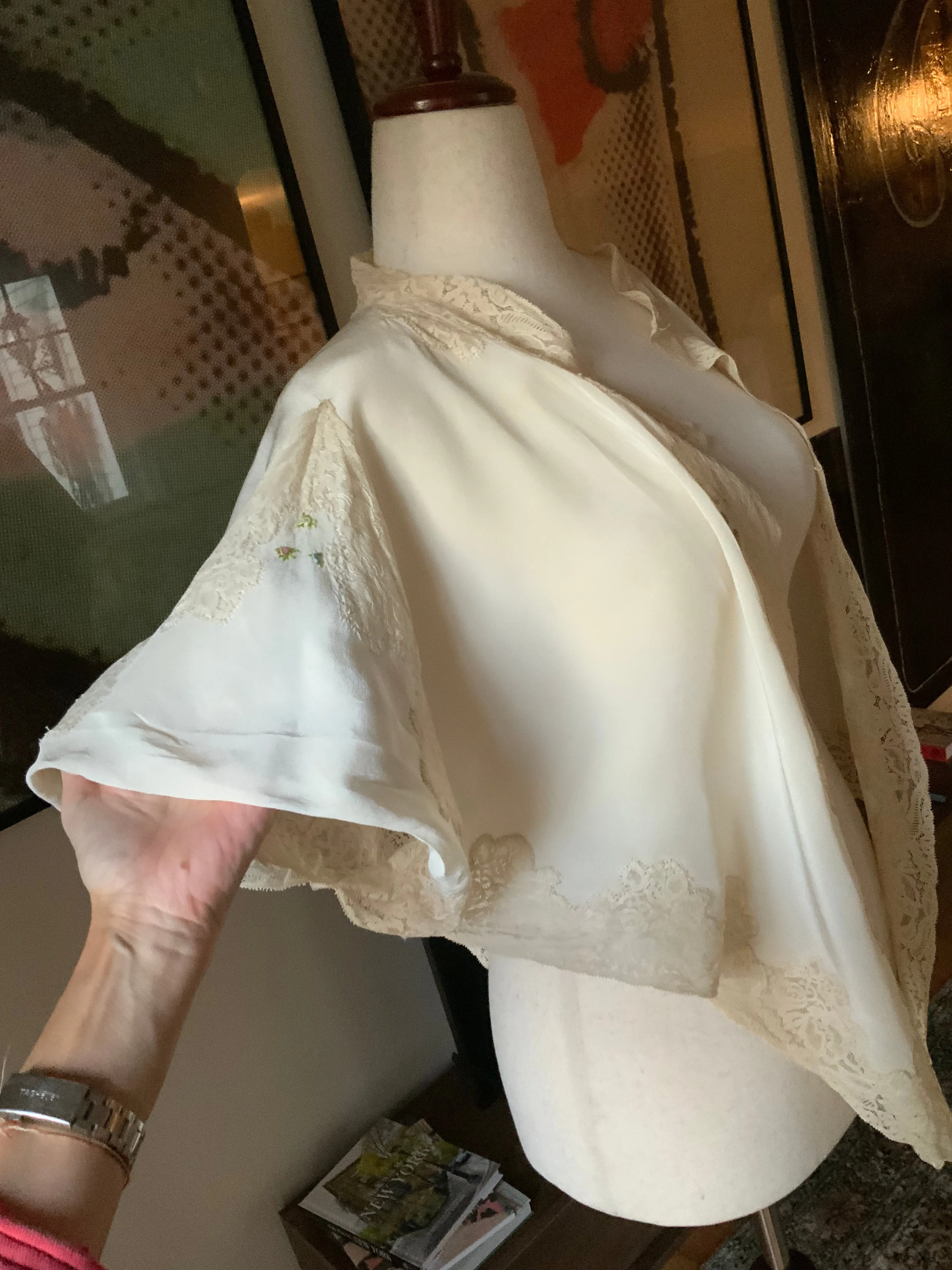Pure Silk Bed Jacket - Rare - 20s - 20O