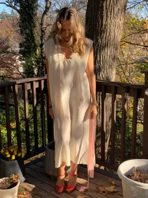 Pure Silk Nightgown - Embroidered - 20s - 20P