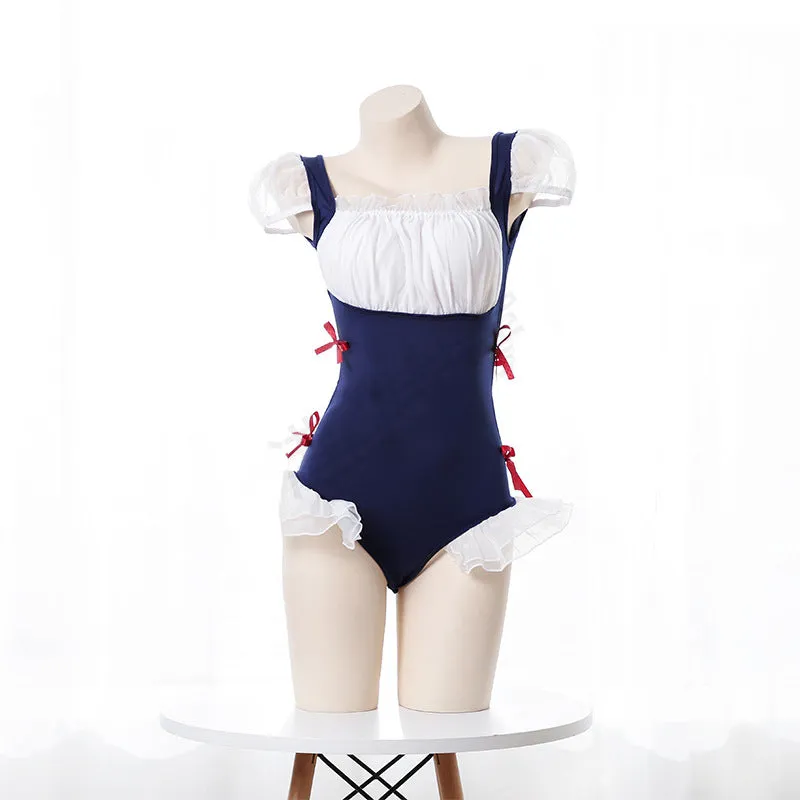 "LACE-UP RUFFLED BACKLESS" JUMPSUITS N050705