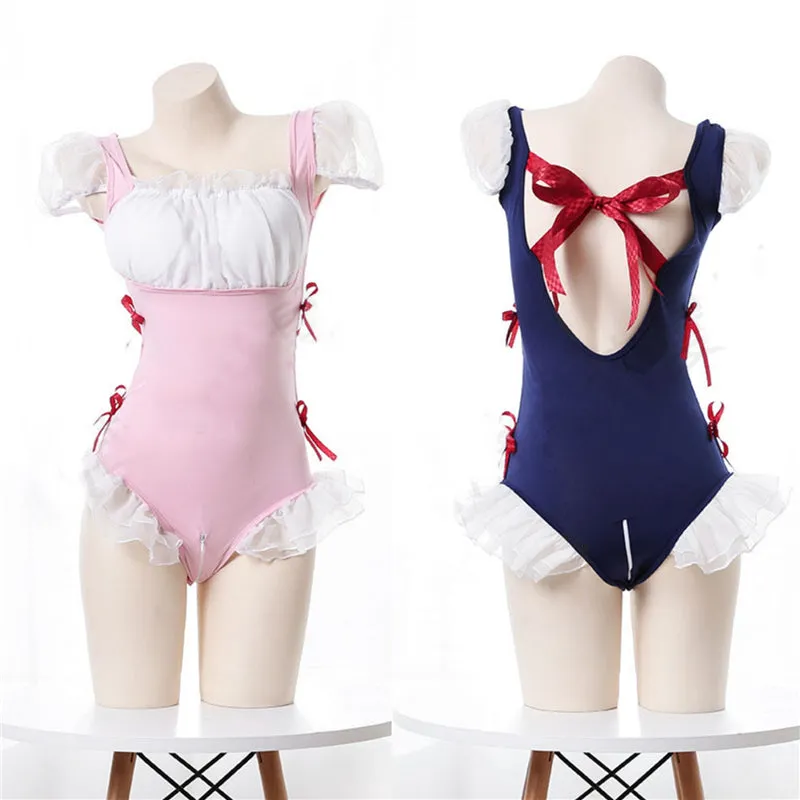 "LACE-UP RUFFLED BACKLESS" JUMPSUITS N050705