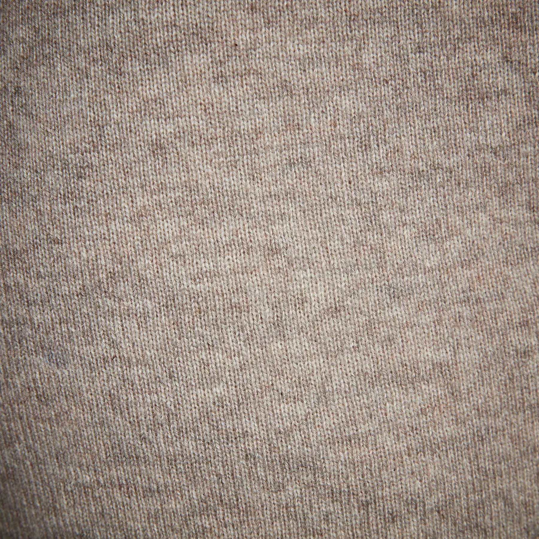 Recycled Cashmere Short Sleeve Polo - Stone