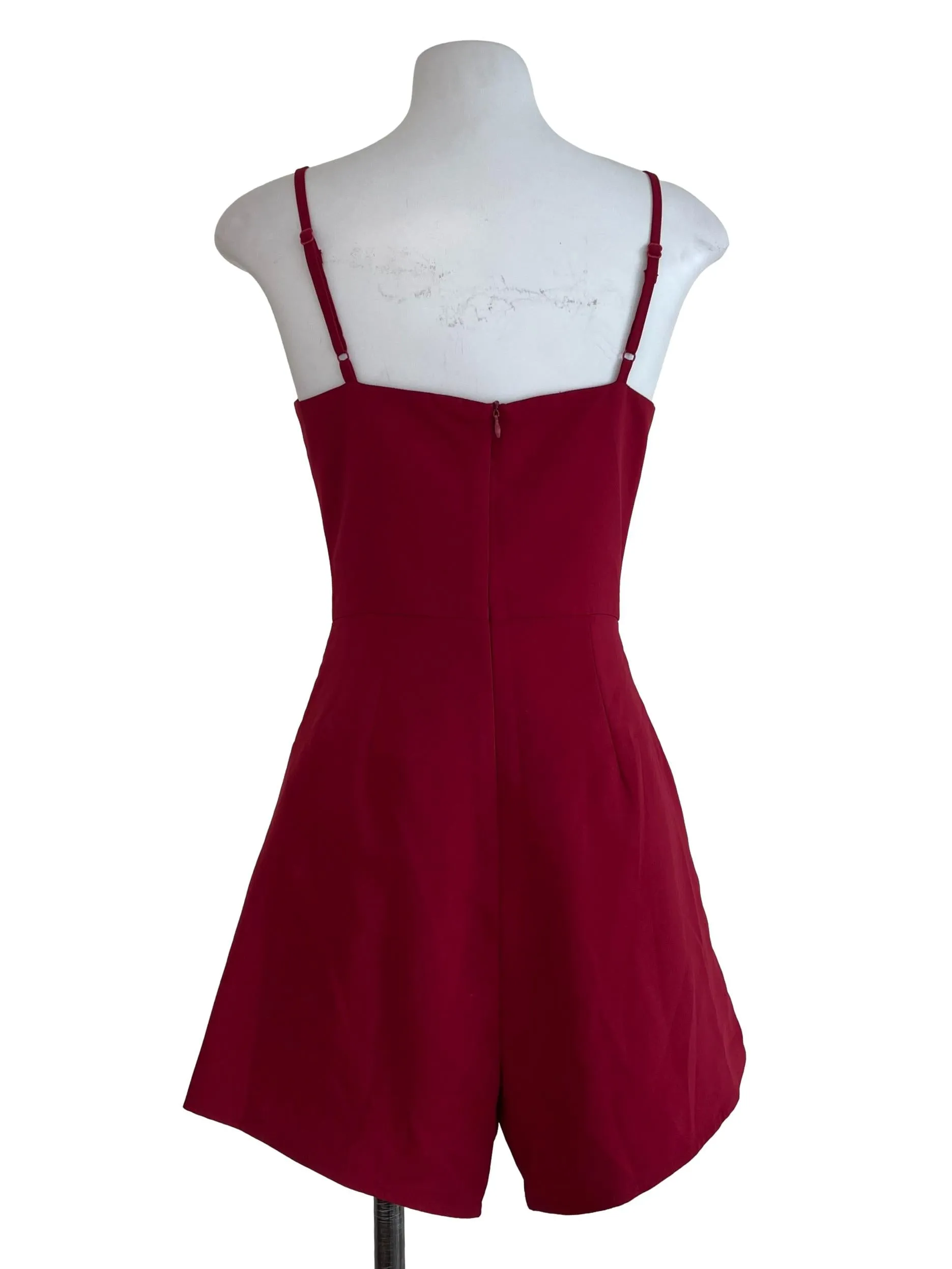 Red Shorts Jumpsuit