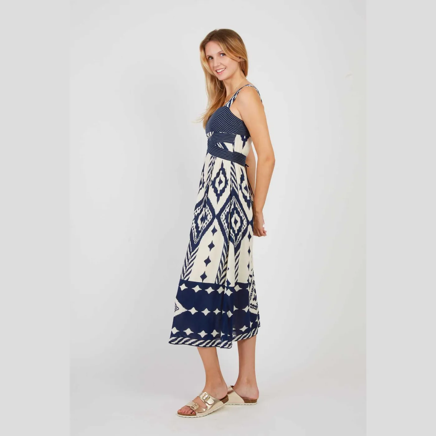Rene Derhy Perroquet Dress | Marine