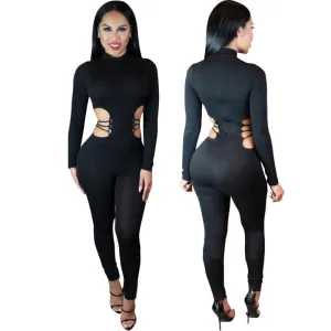 Rivet Straps Playsuit Bodysuit
