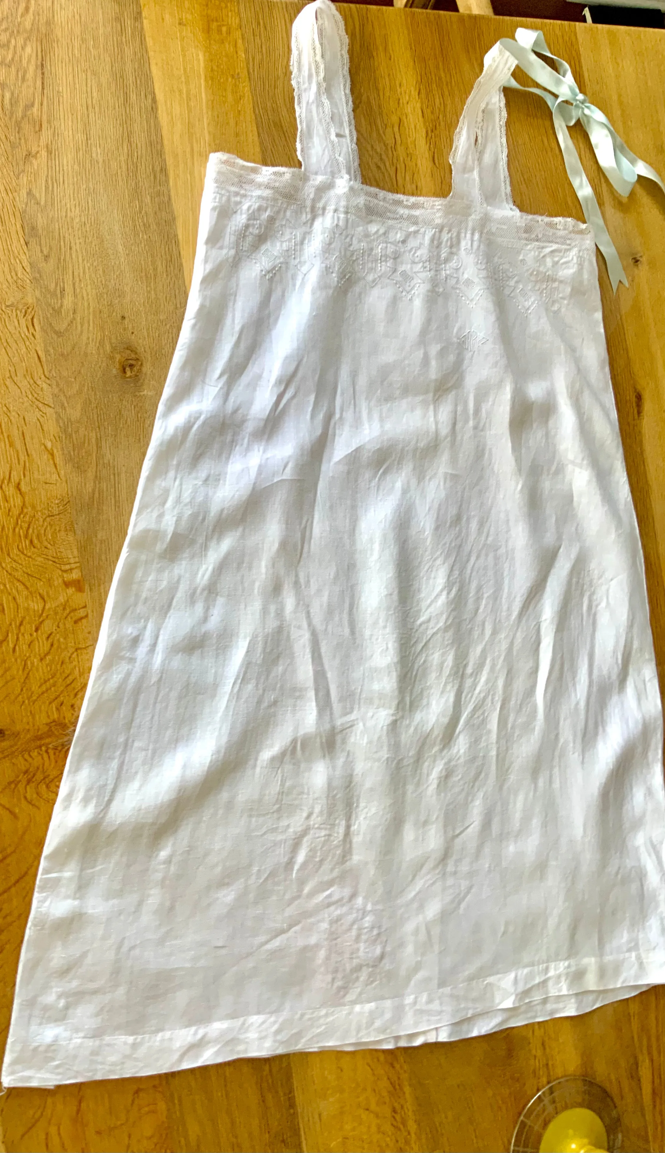 Sara Antique Cotton Slip Dress - 1900