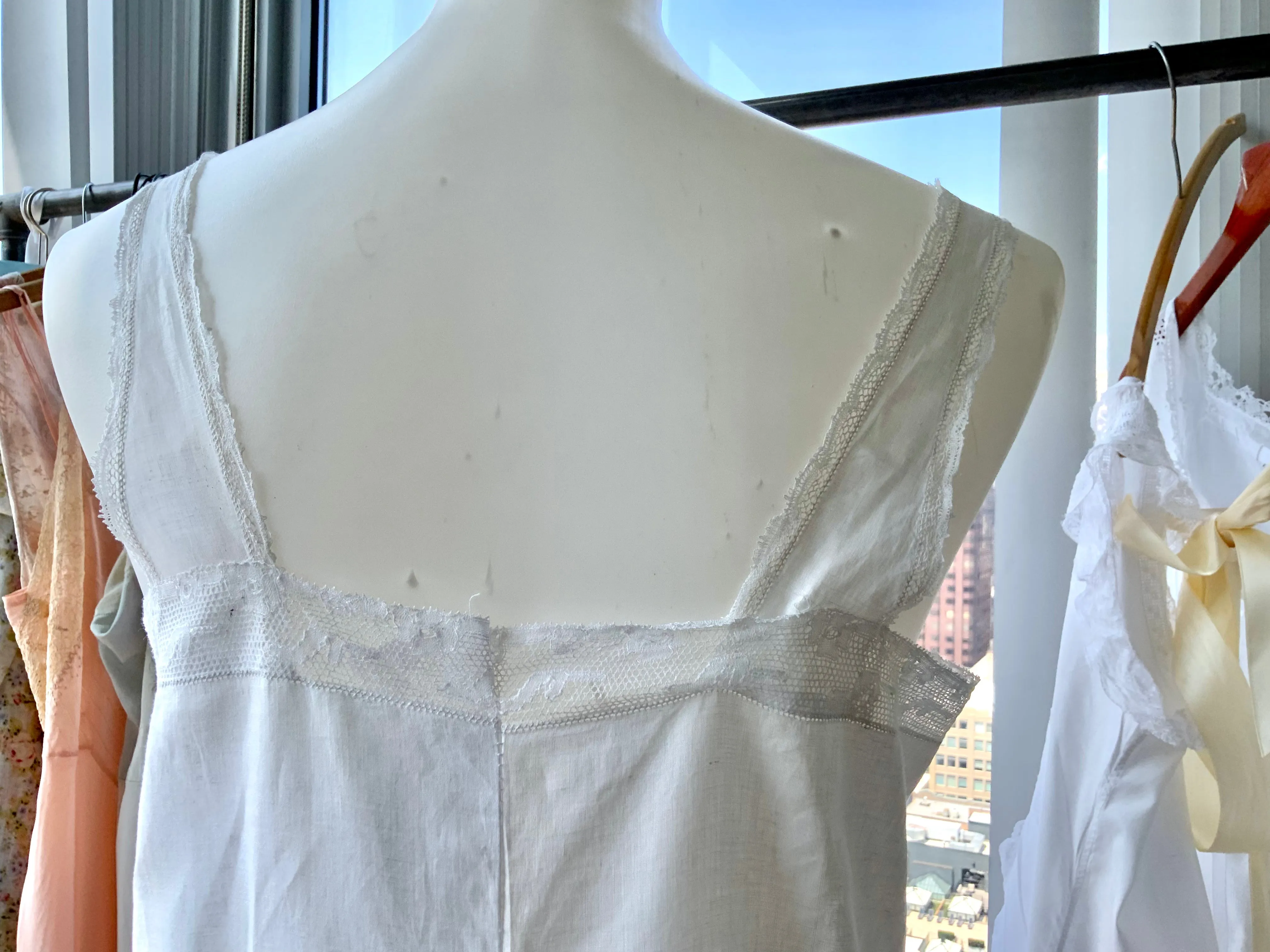 Sara Antique Cotton Slip Dress - 1900