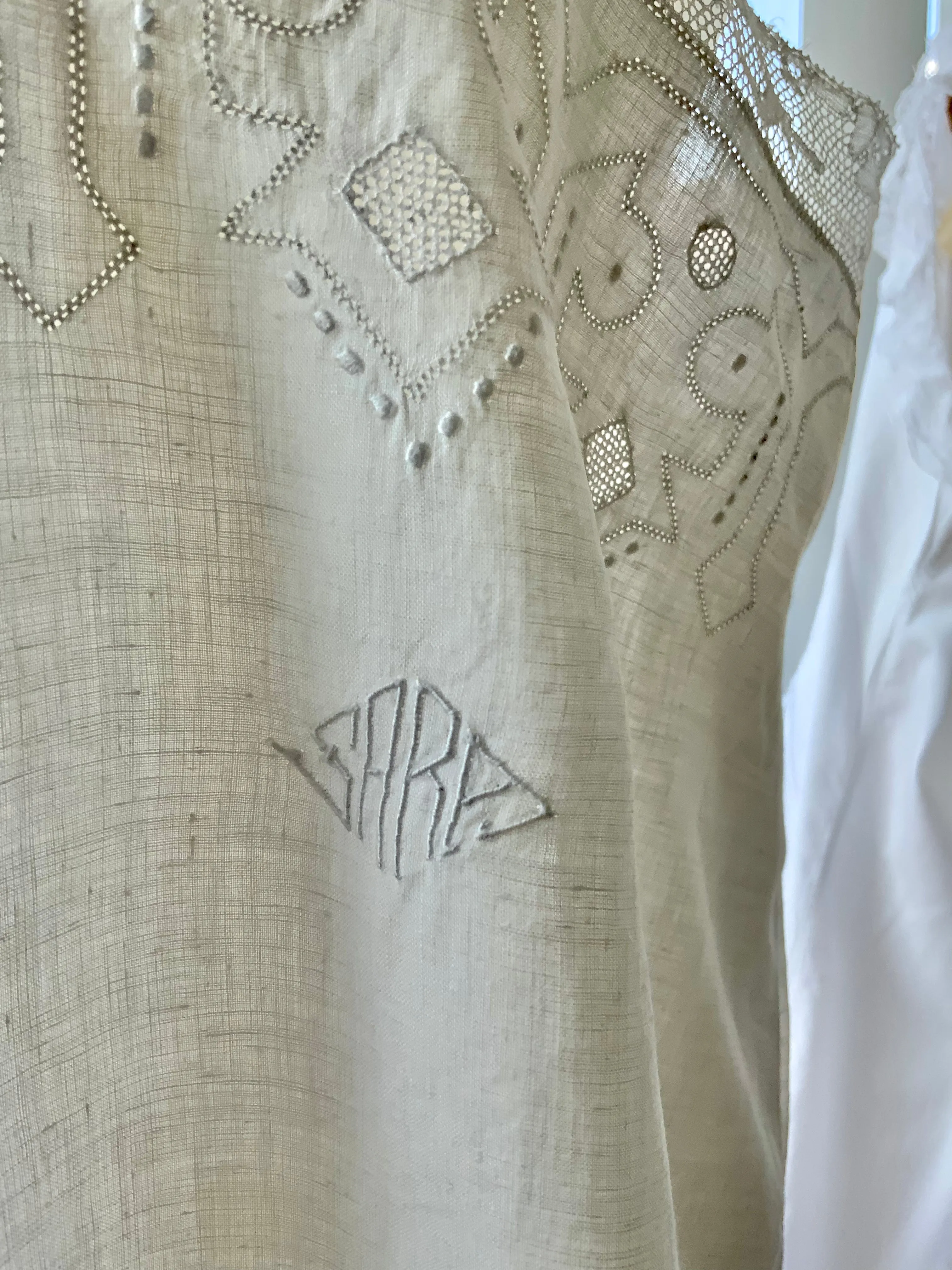 Sara Antique Cotton Slip Dress - 1900