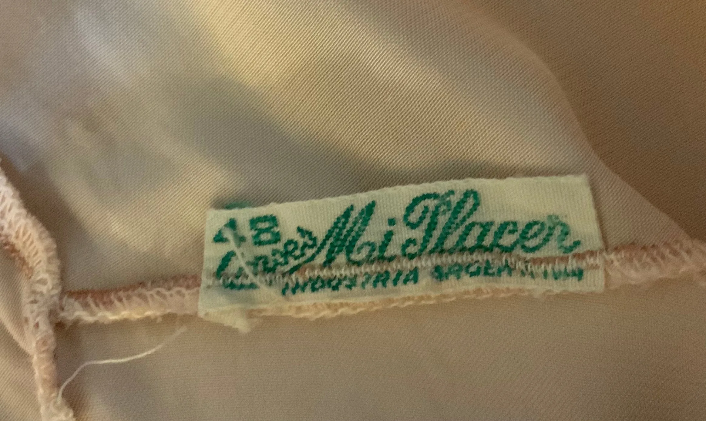 Satin Bridal Nightgown - 50s - M/L - 50AD