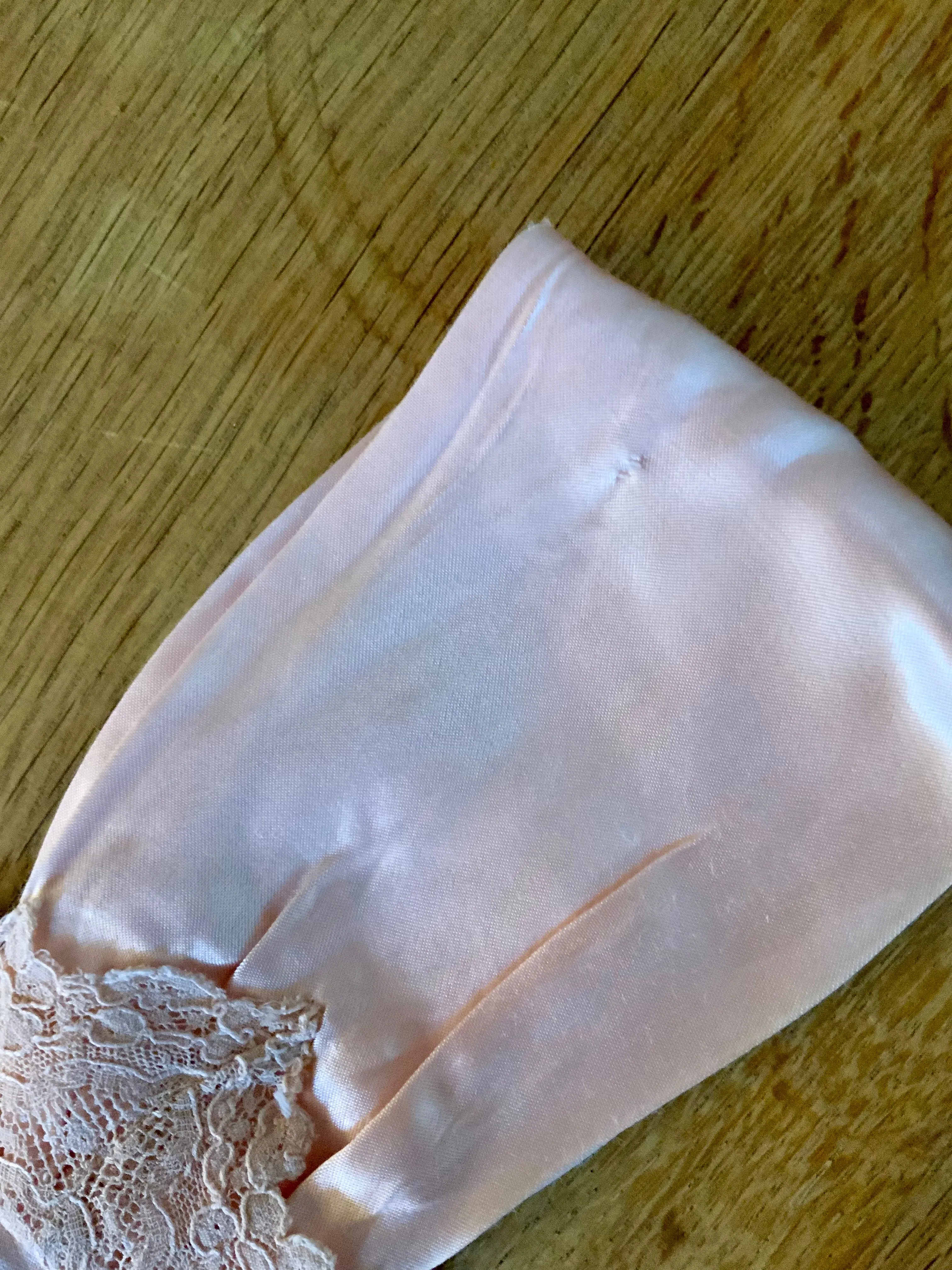 Satin Bridal Nightgown - 50s - M/L - 50AD