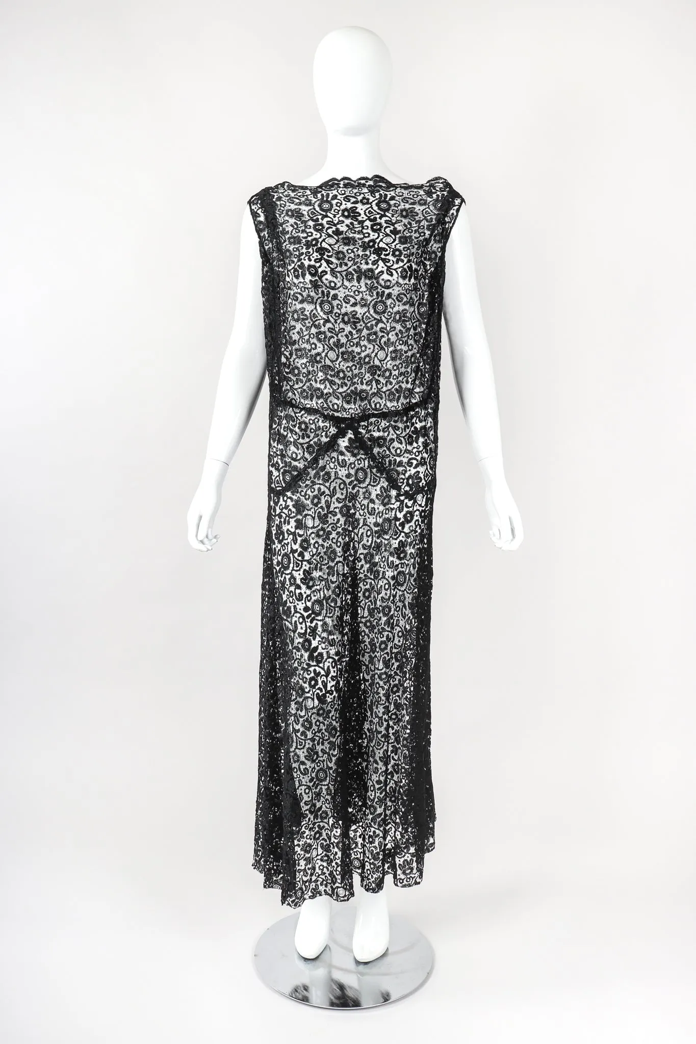 Sheer Embroidery Lace Dress