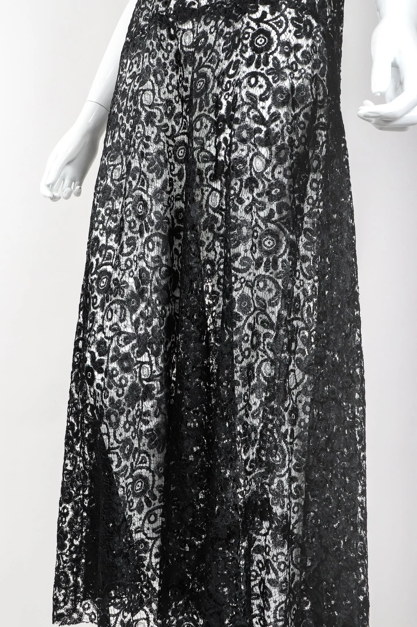 Sheer Embroidery Lace Dress