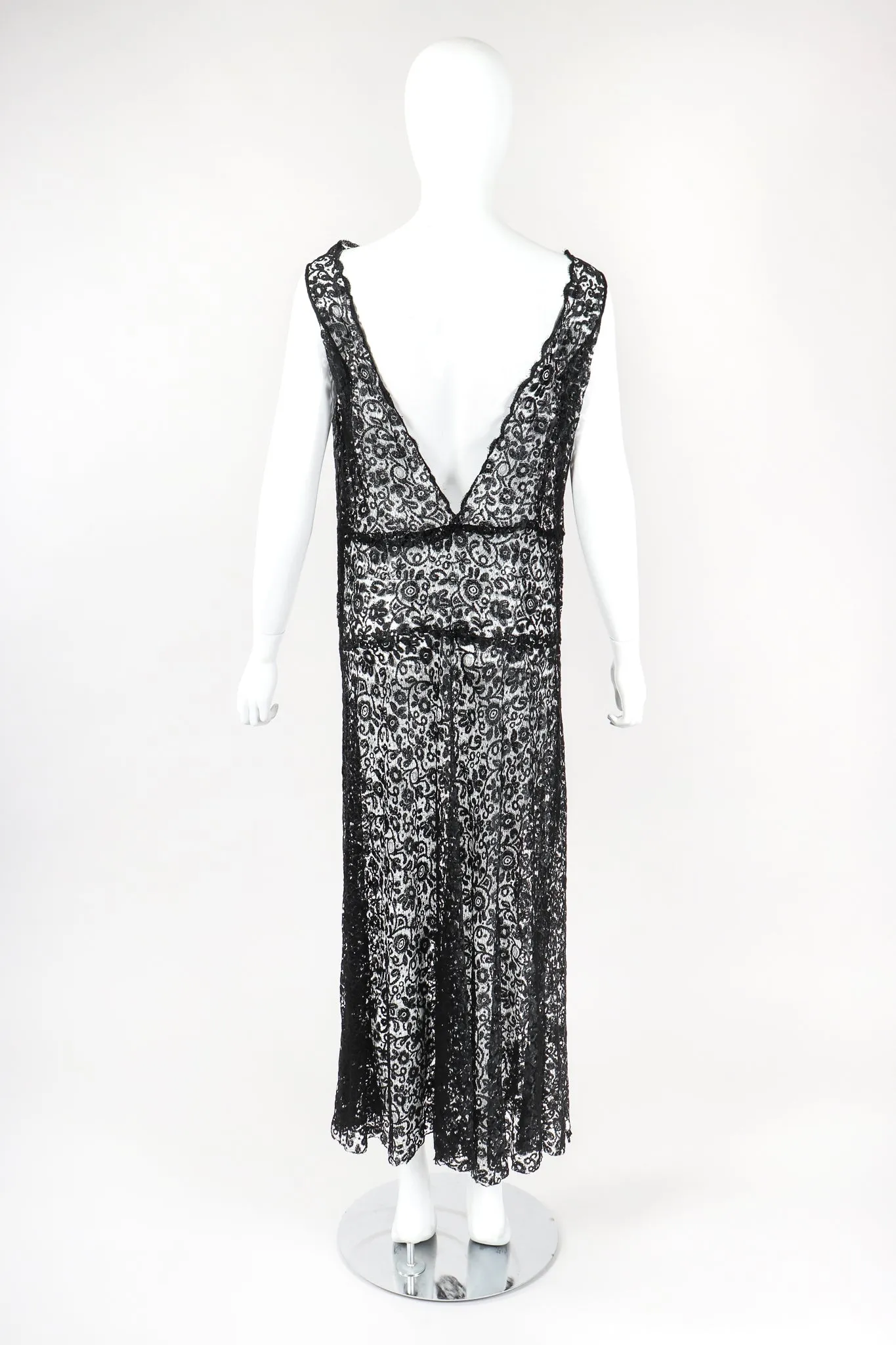 Sheer Embroidery Lace Dress