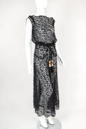 Sheer Embroidery Lace Dress