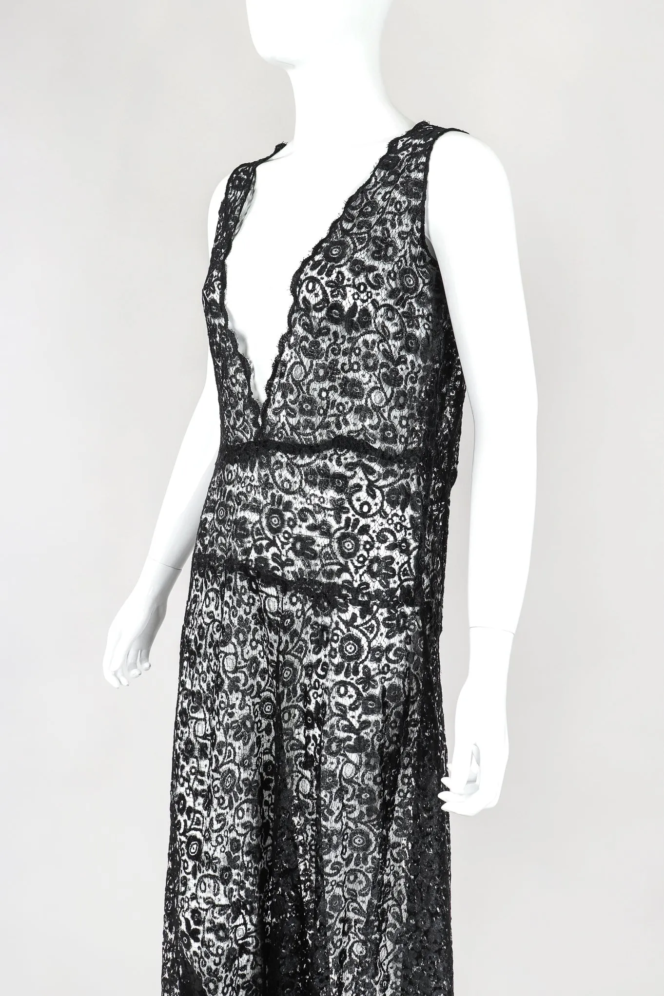 Sheer Embroidery Lace Dress