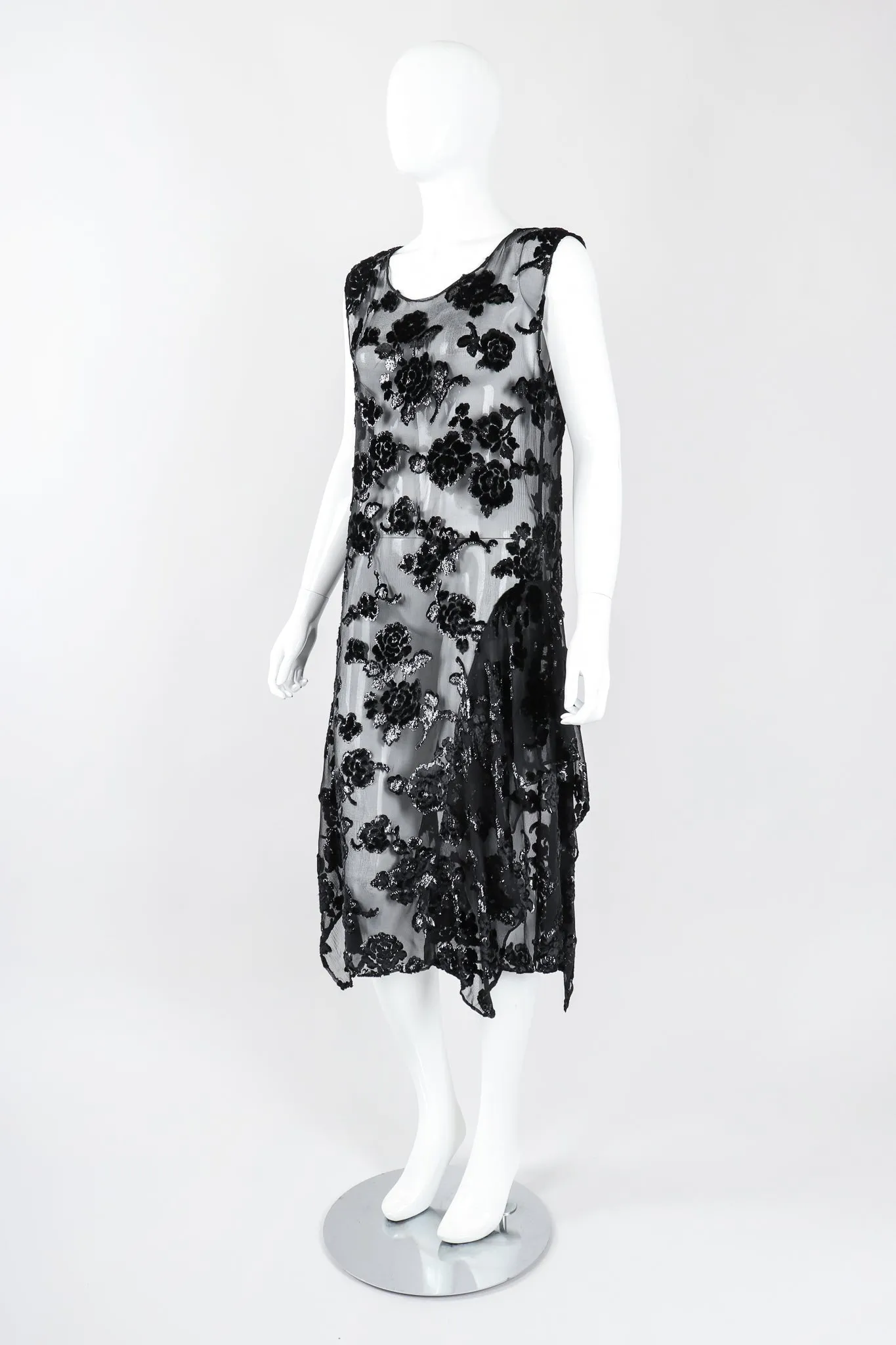 Sheer Velvet Burnout Dress