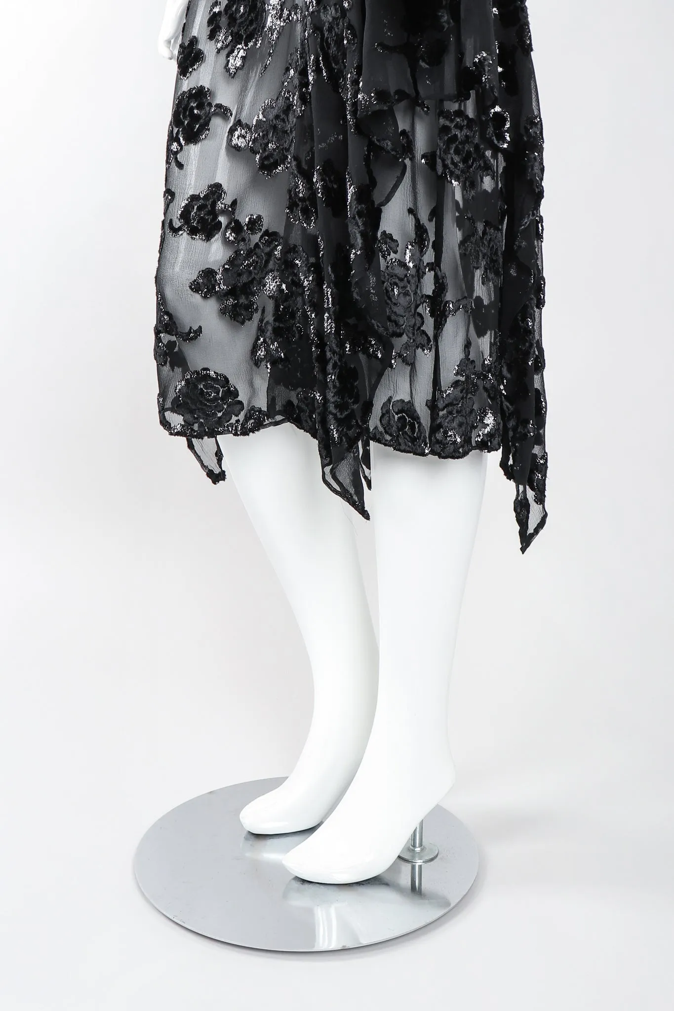 Sheer Velvet Burnout Dress