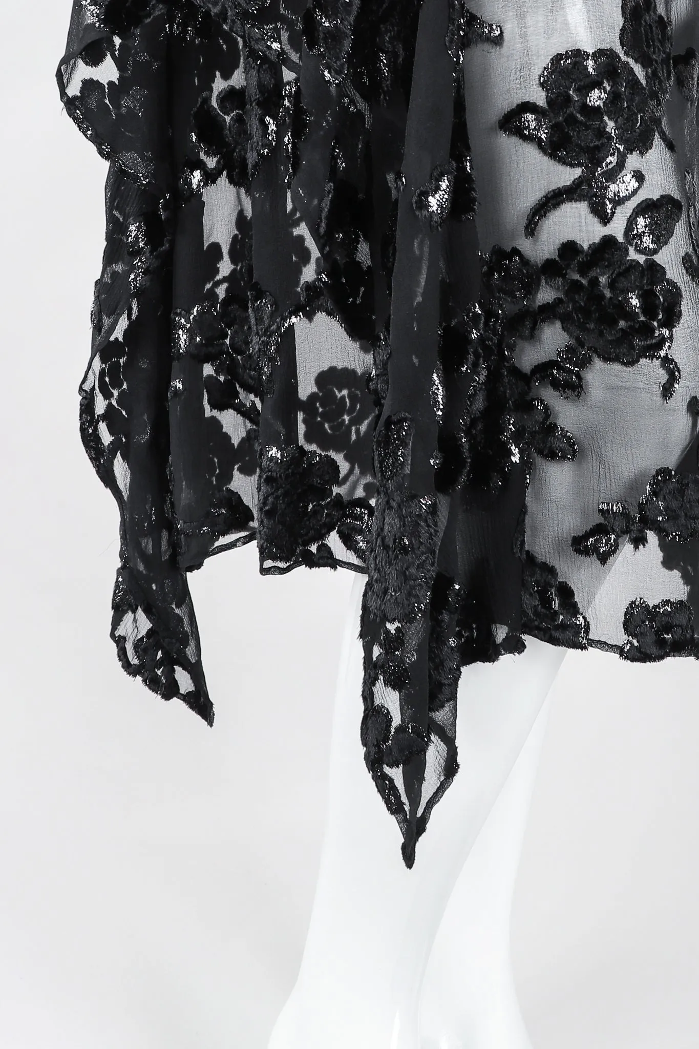 Sheer Velvet Burnout Dress