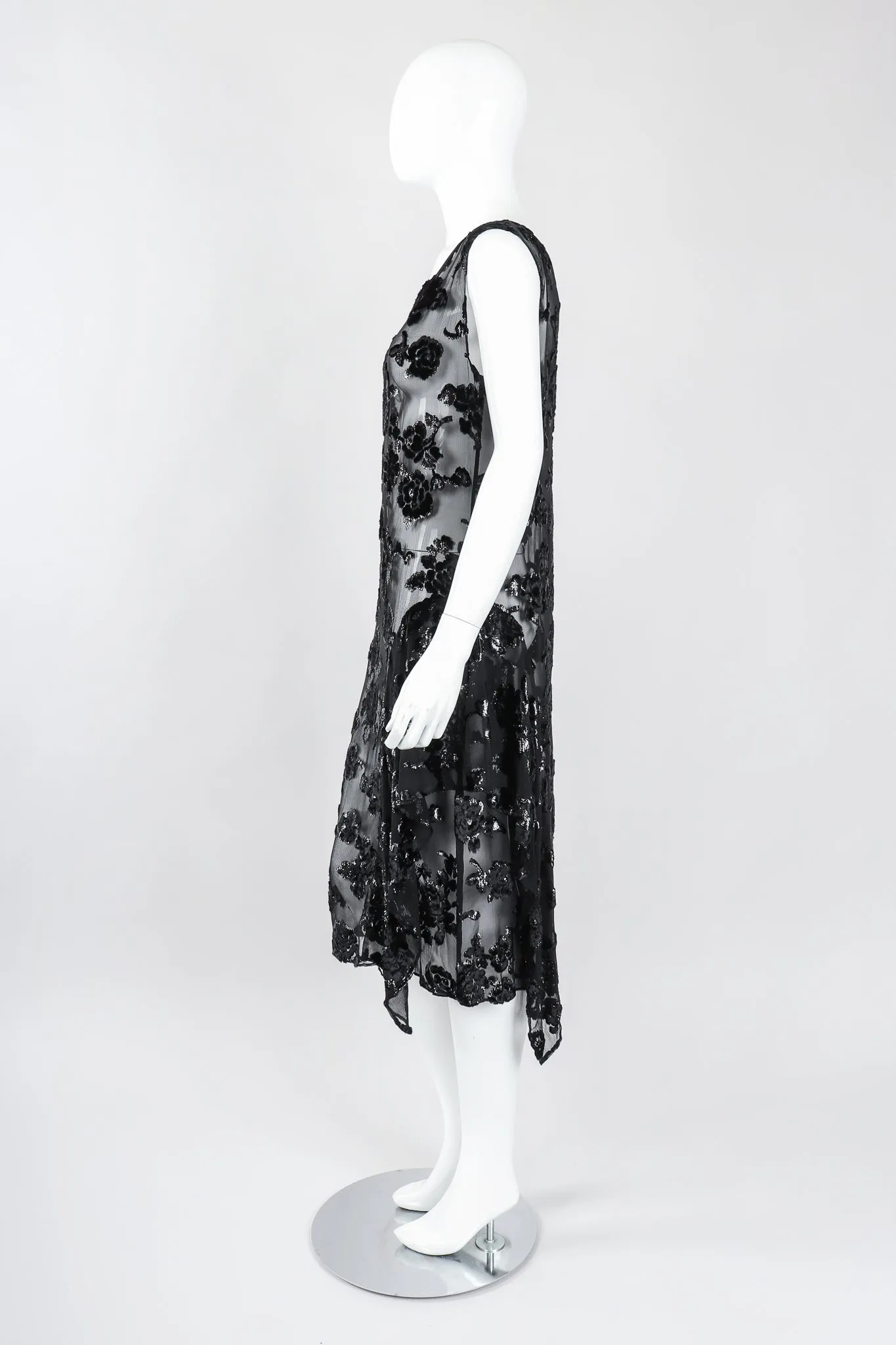 Sheer Velvet Burnout Dress