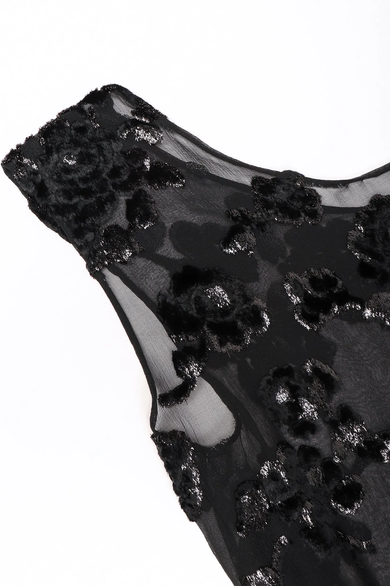 Sheer Velvet Burnout Dress