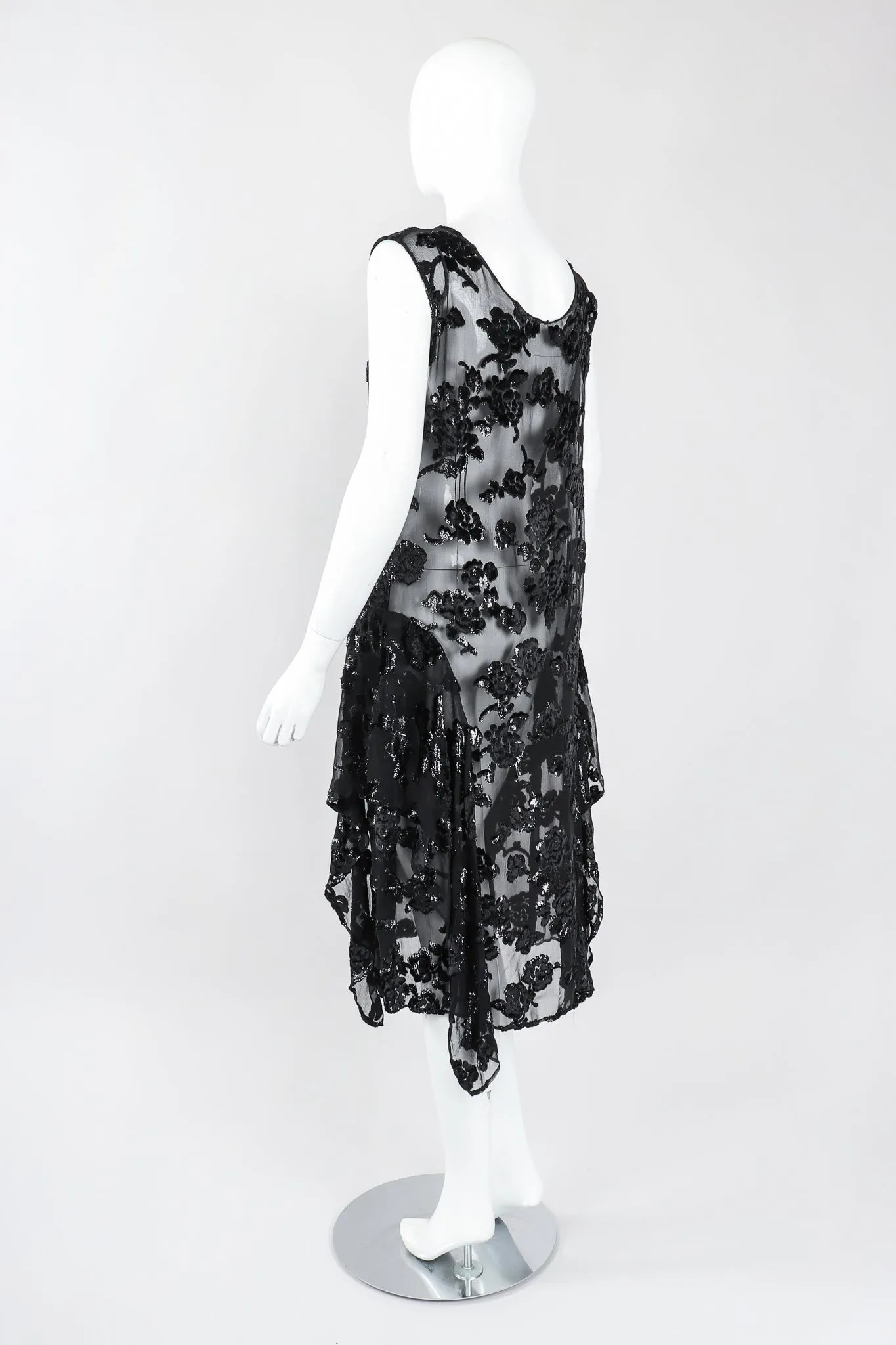 Sheer Velvet Burnout Dress