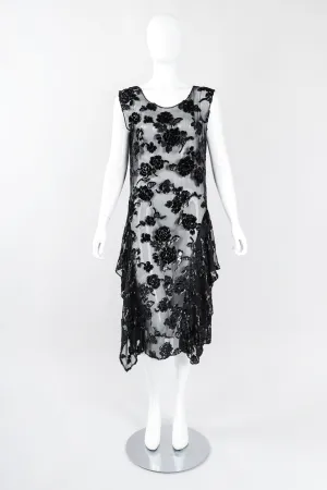 Sheer Velvet Burnout Dress