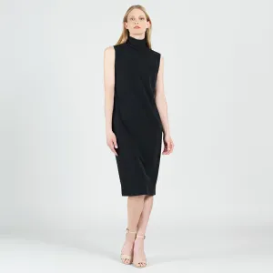 Signature Mock Neck Midi Dress - Black - Limited Sizes!
