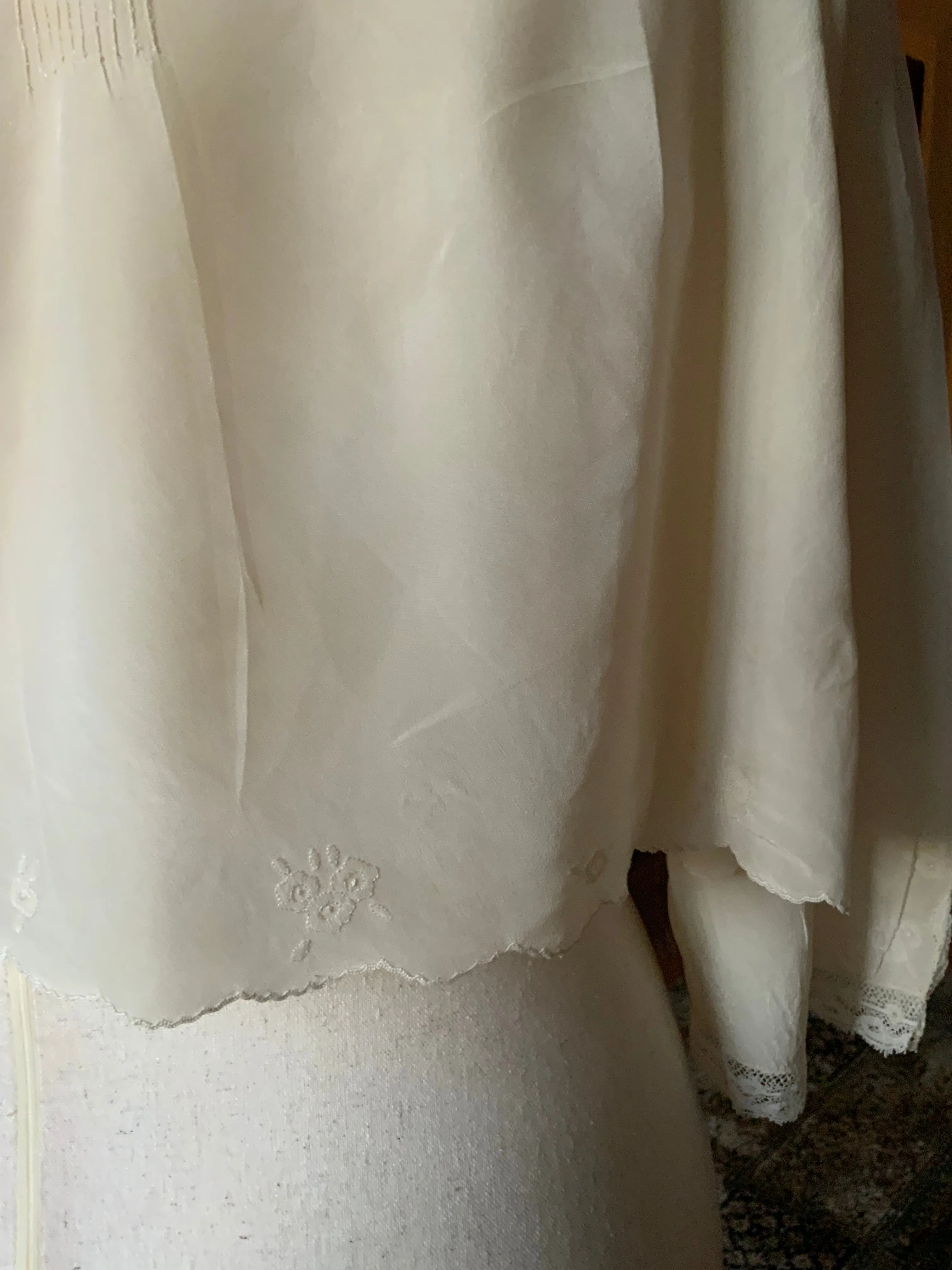 Silk Bed Jacket - Embellished - 20s -20N