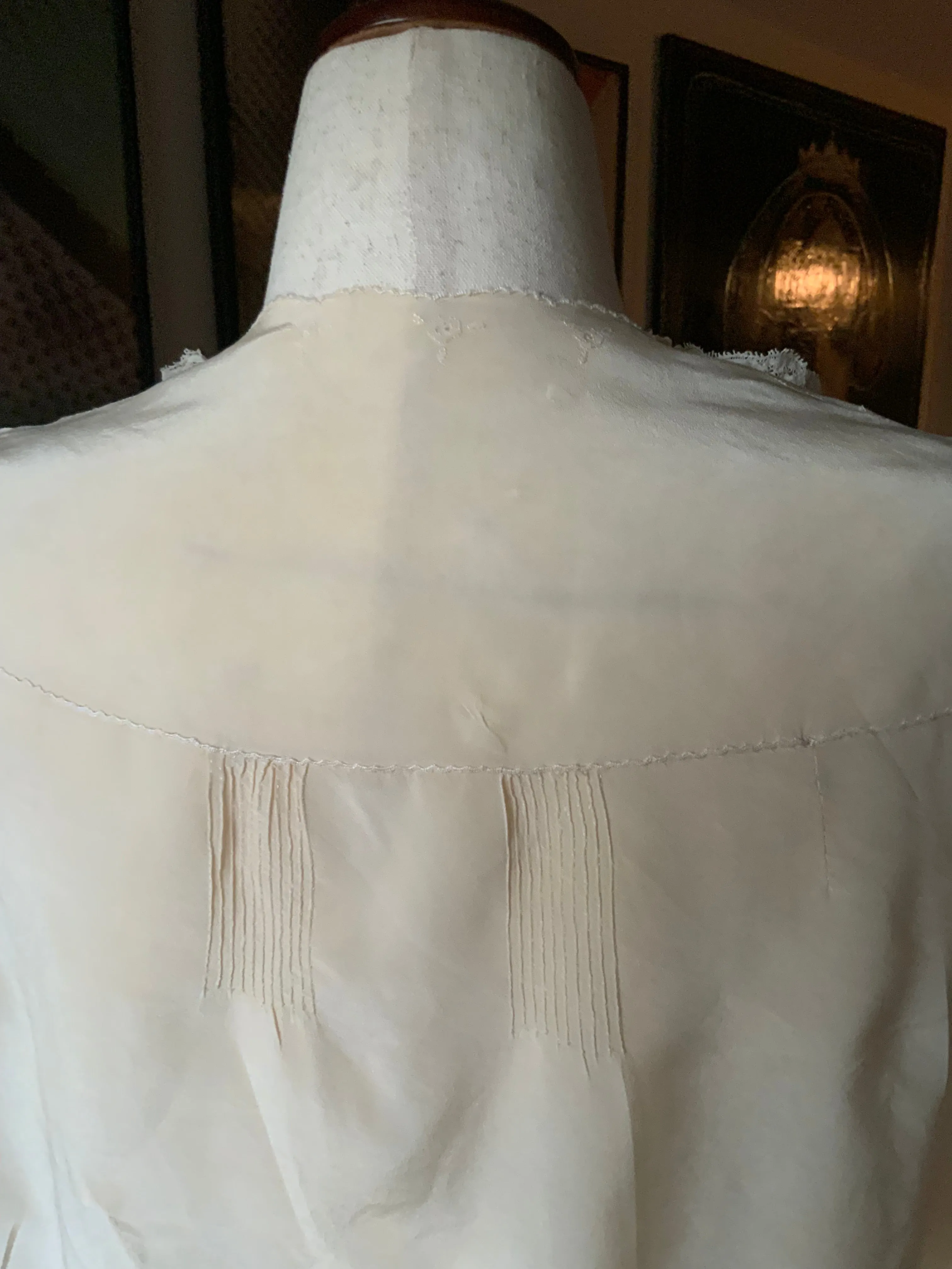 Silk Bed Jacket - Embellished - 20s -20N