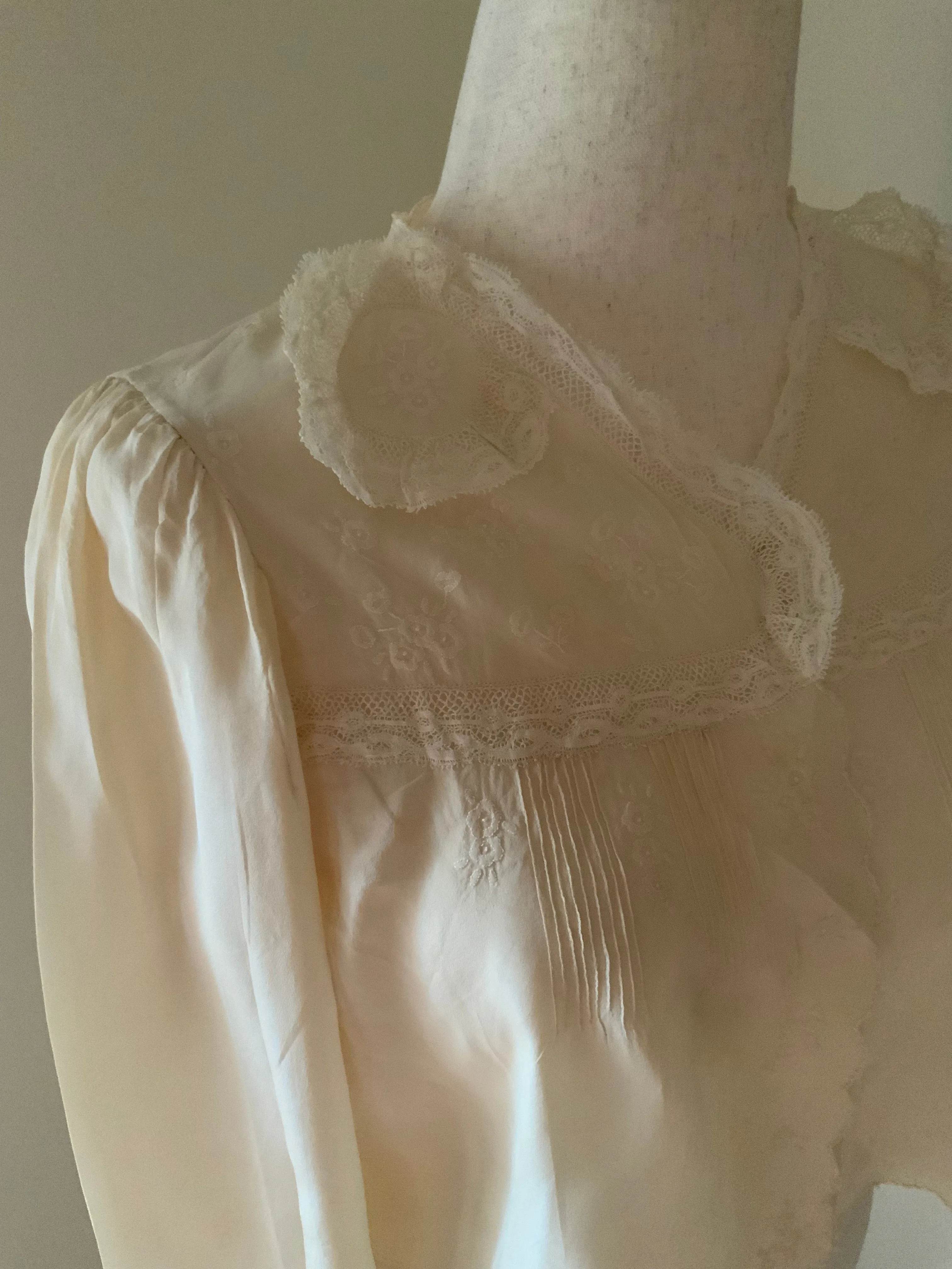 Silk Bed Jacket - Embellished - 20s -20N