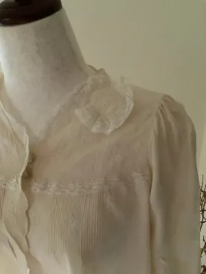 Silk Bed Jacket - Embellished - 20s -20N
