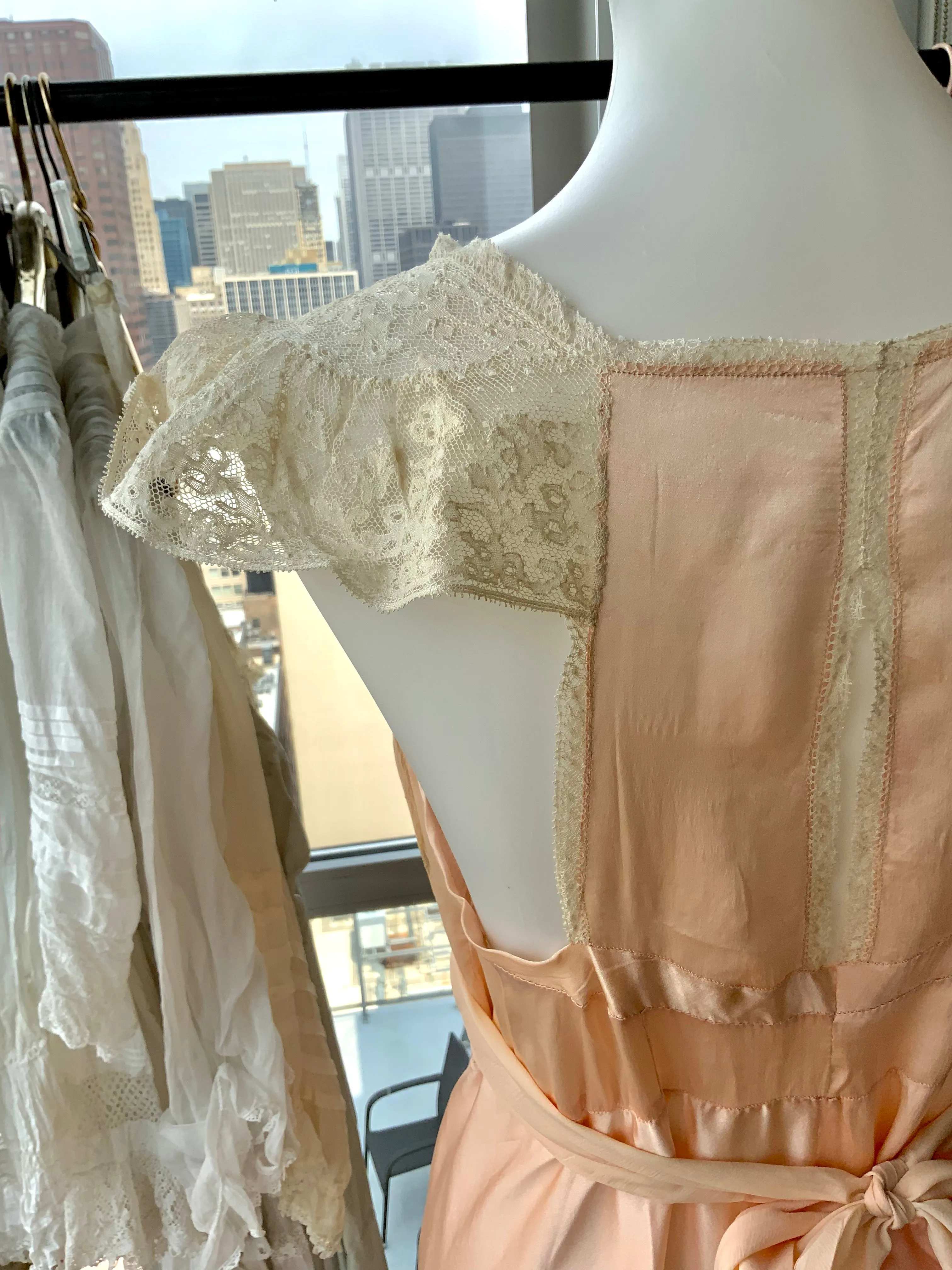 Silk Lace Bridal Nightgown - 30s - Bridal