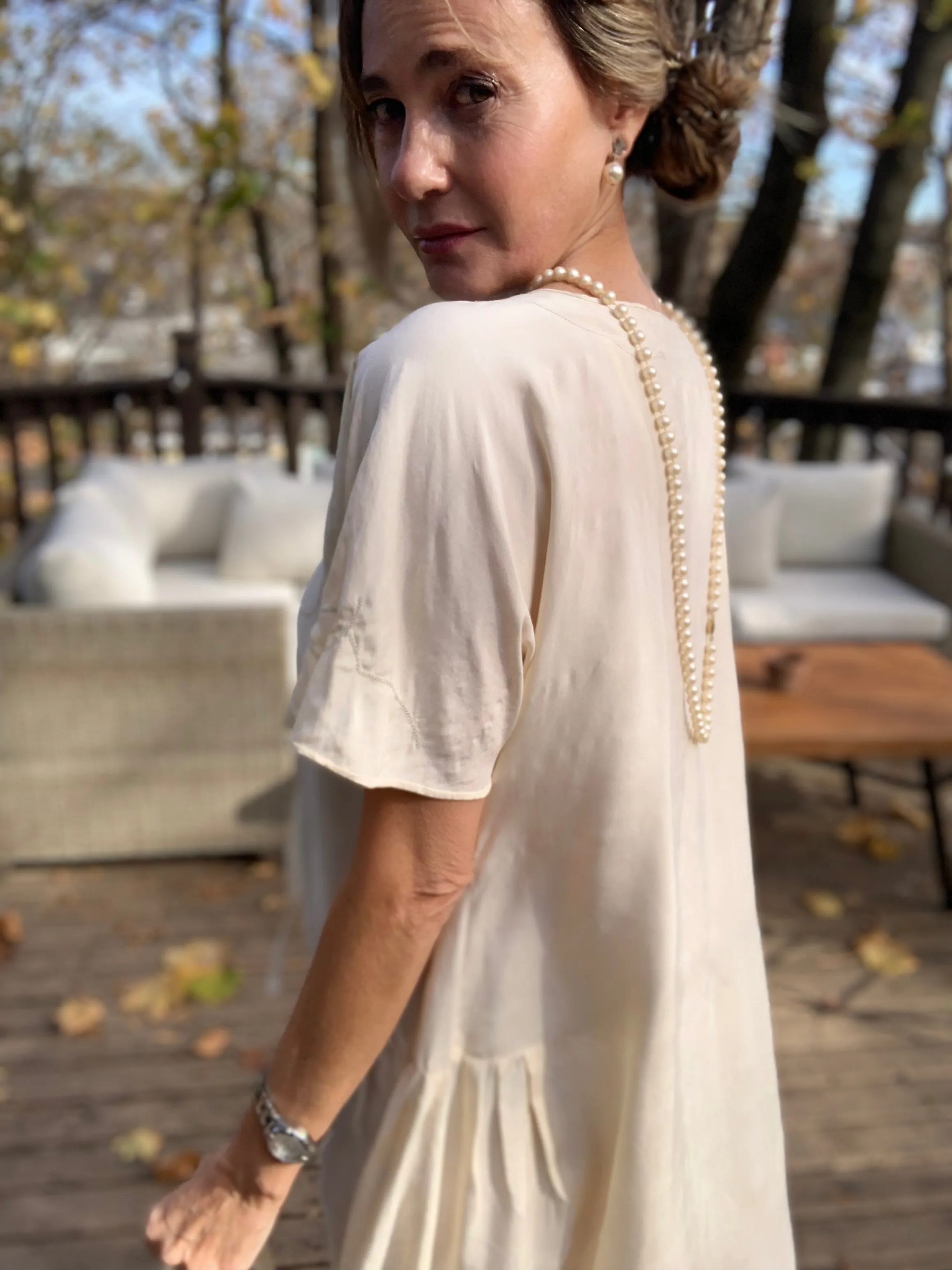 Silk Nightgown / Dress - 20s - 20Q