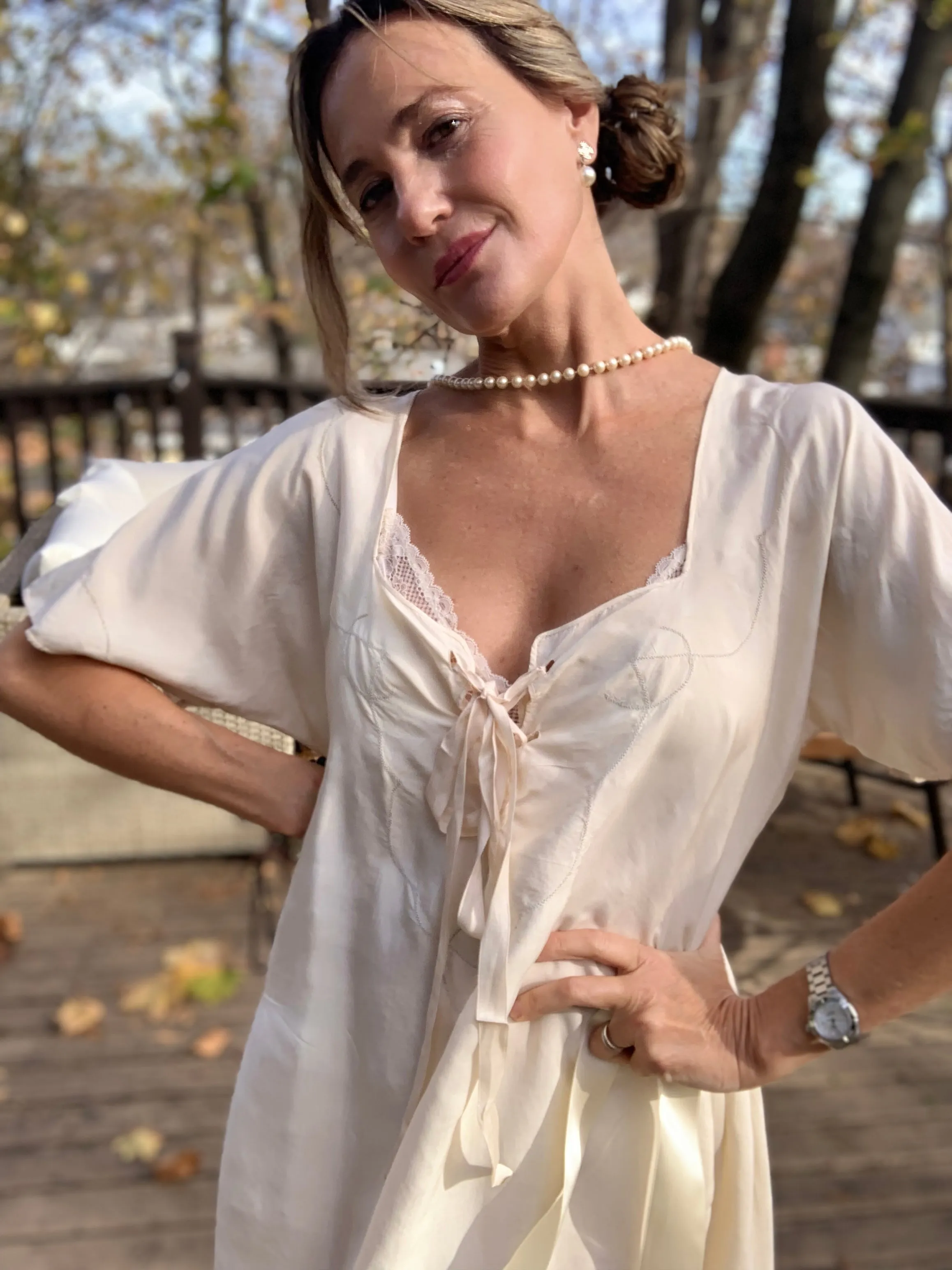 Silk Nightgown / Dress - 20s - 20Q
