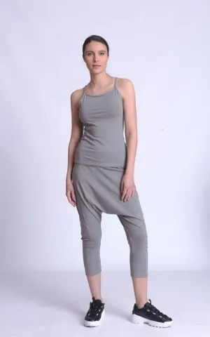 Strap Top and Harem Pants