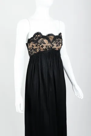 Strapless Lace Empire Gown