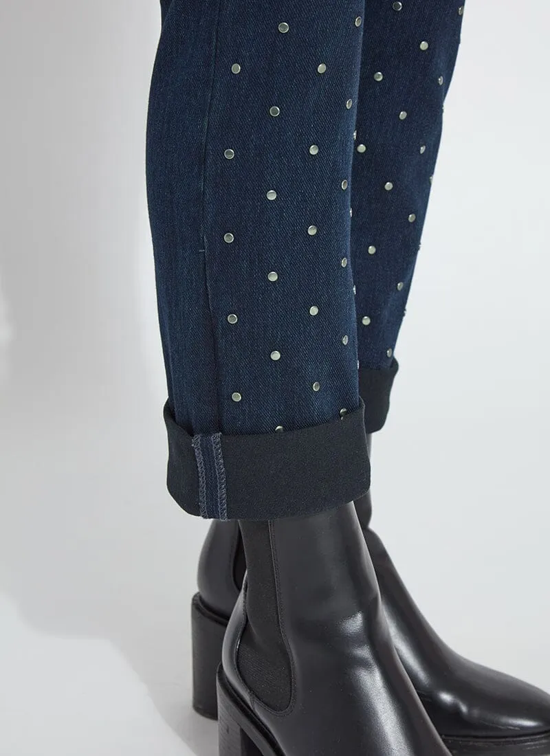 Studded Boyfriend Denim (26" Inseam)