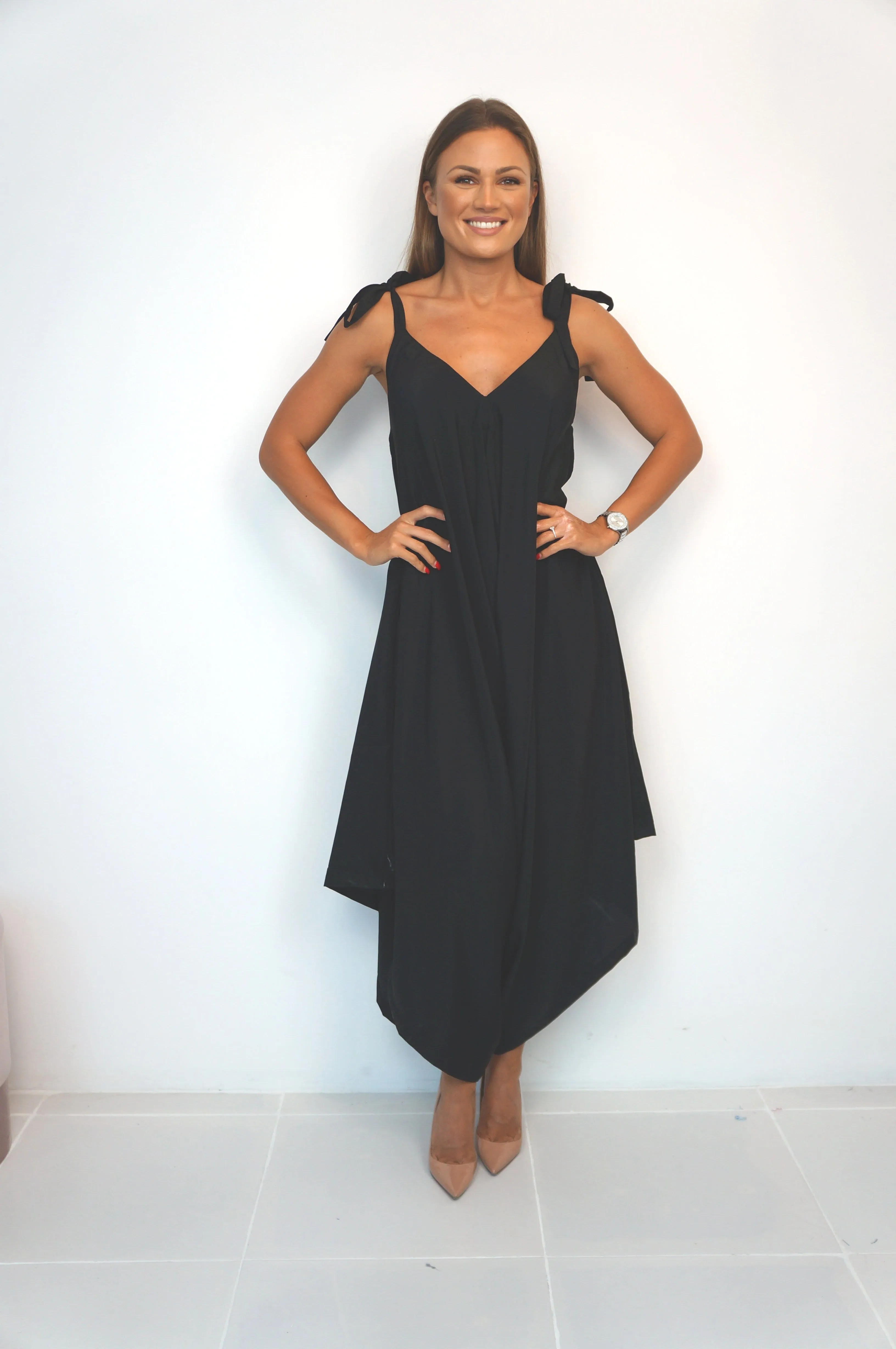 The Harem Jumpsuit - Midnight Black