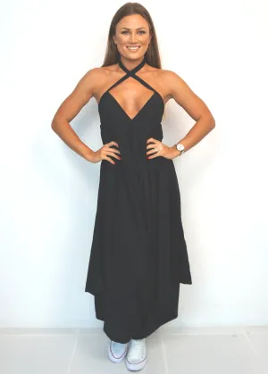 The Harem Jumpsuit - Midnight Black